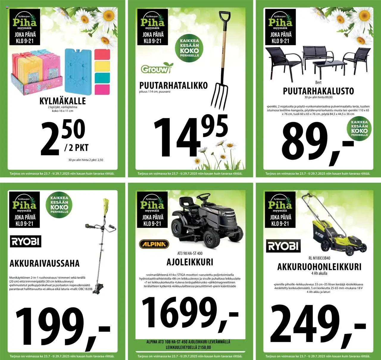  | Sivu: 29 | Tuotteet: Pöytä, Tuoli, Akku, Laturi
