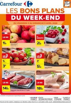 Carrefour - Prévisualisation de Carrefour les bons plans du week-end valide à partir de 03.04.2026