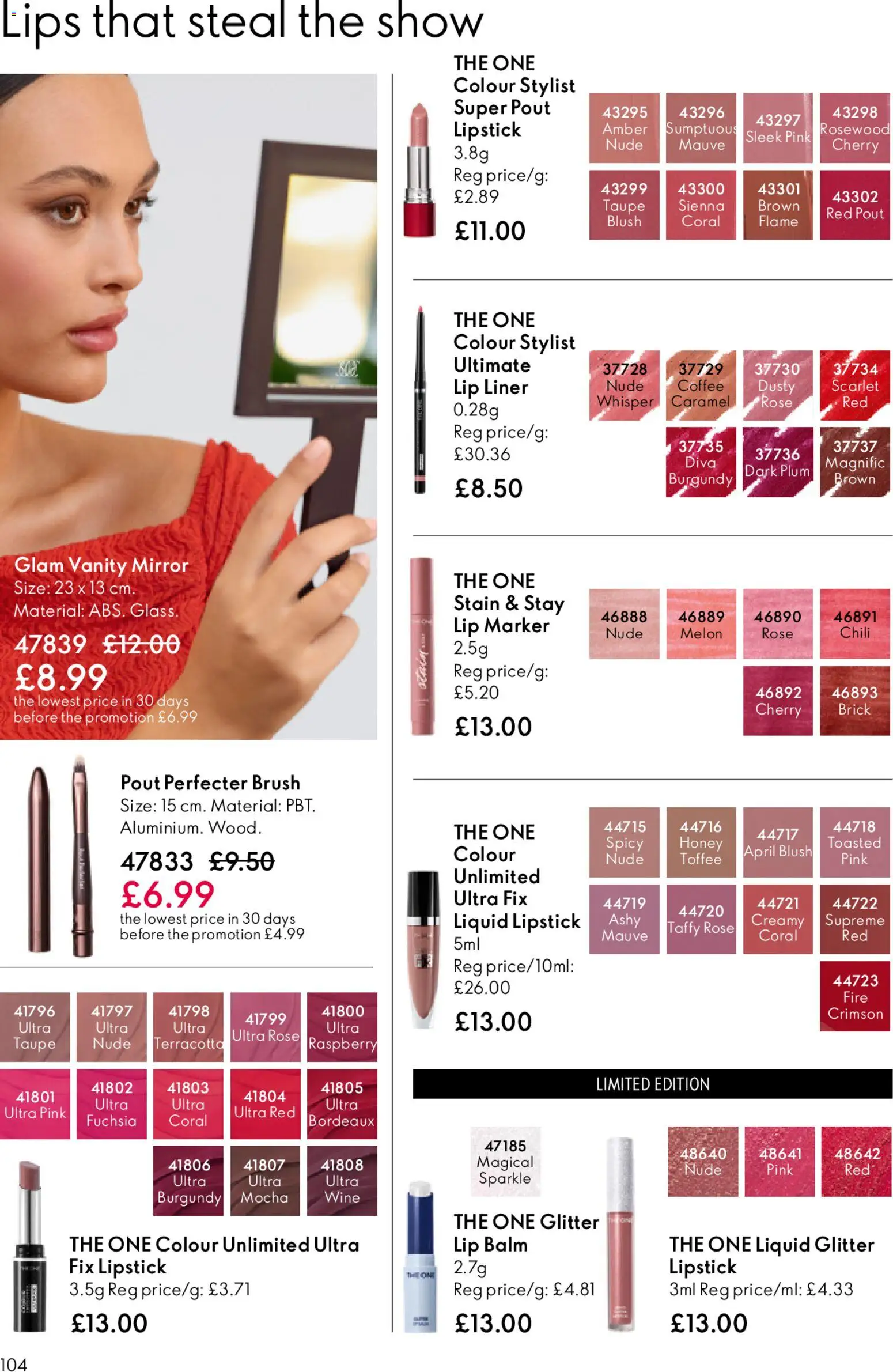 {H1} | Page: 104 | Products: Brush, Coffee, Honey, Raspberry