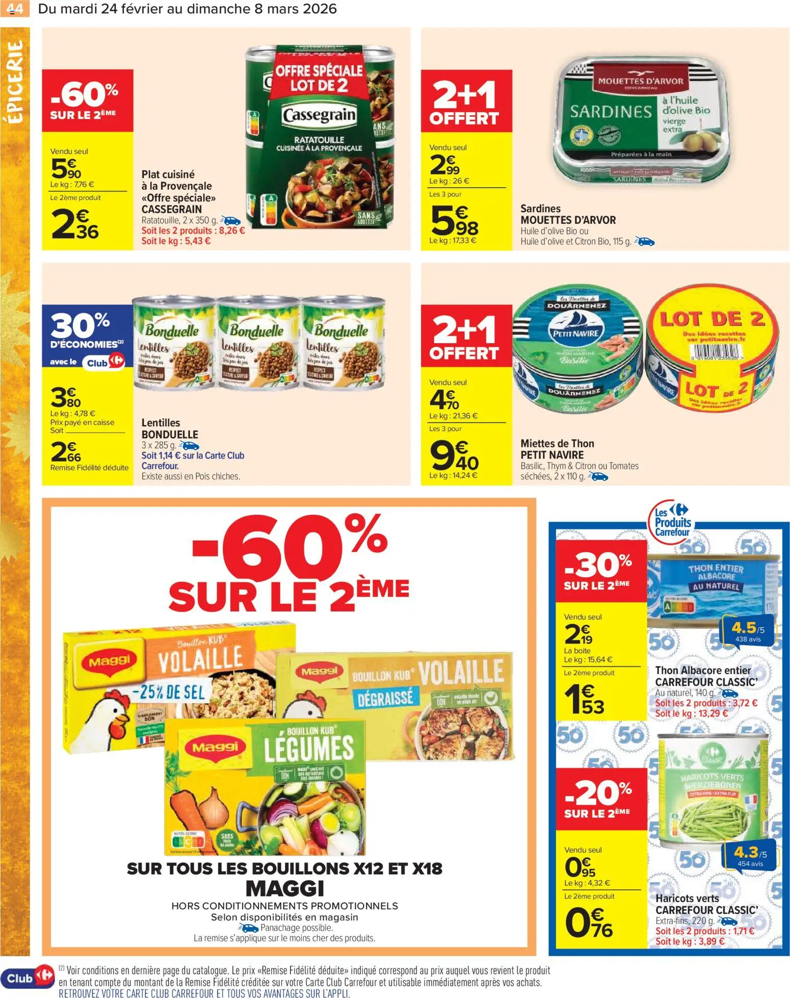 {H1} | Page: 46 | Produits: Volaille, Sardines, Sel, Tomates