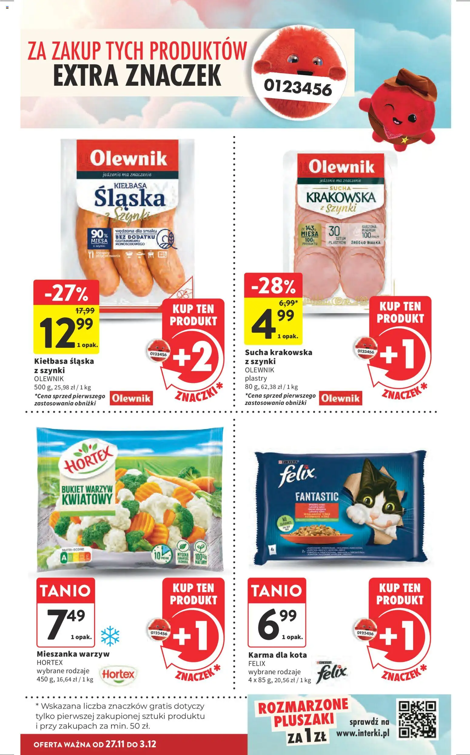 Intermarche Black Friday od 27.11.2025 | Strona: 30 | Produkty: Kiełbasa, Kiełbasa śląska, Karma dla kota, Mieszanka warzyw