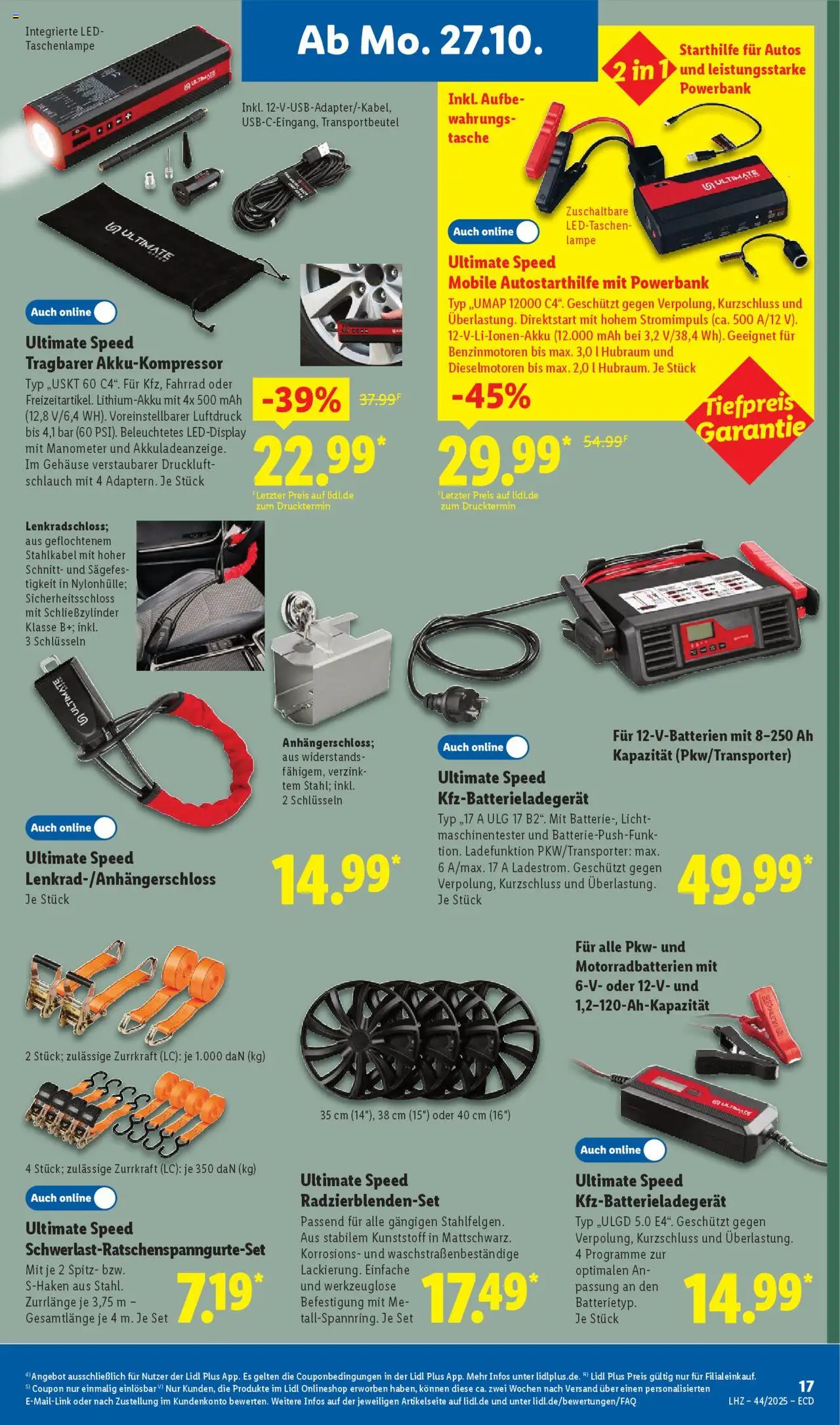 Lidl - Prospekt – gültig ab 27.10.2025 | Seite: 33 | Produkte: Tasche, Manometer, Lampe, Powerbank