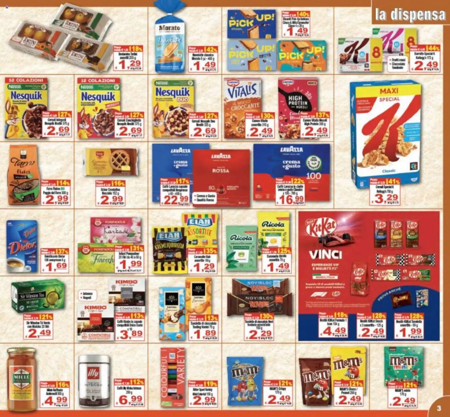 Volantino CTS del 25.02.2026 | Pagina: 3 | Prodotti: Crema, Rucola, Caramelle, Lavazza