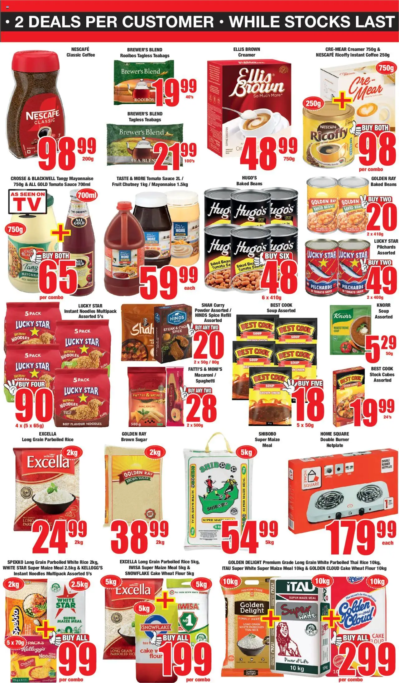 New Boxer catalogue – valid from 08.09.2025 | Page: 3 | Products: Creamer, Noodles, Tomato sauce, Mayonnaise