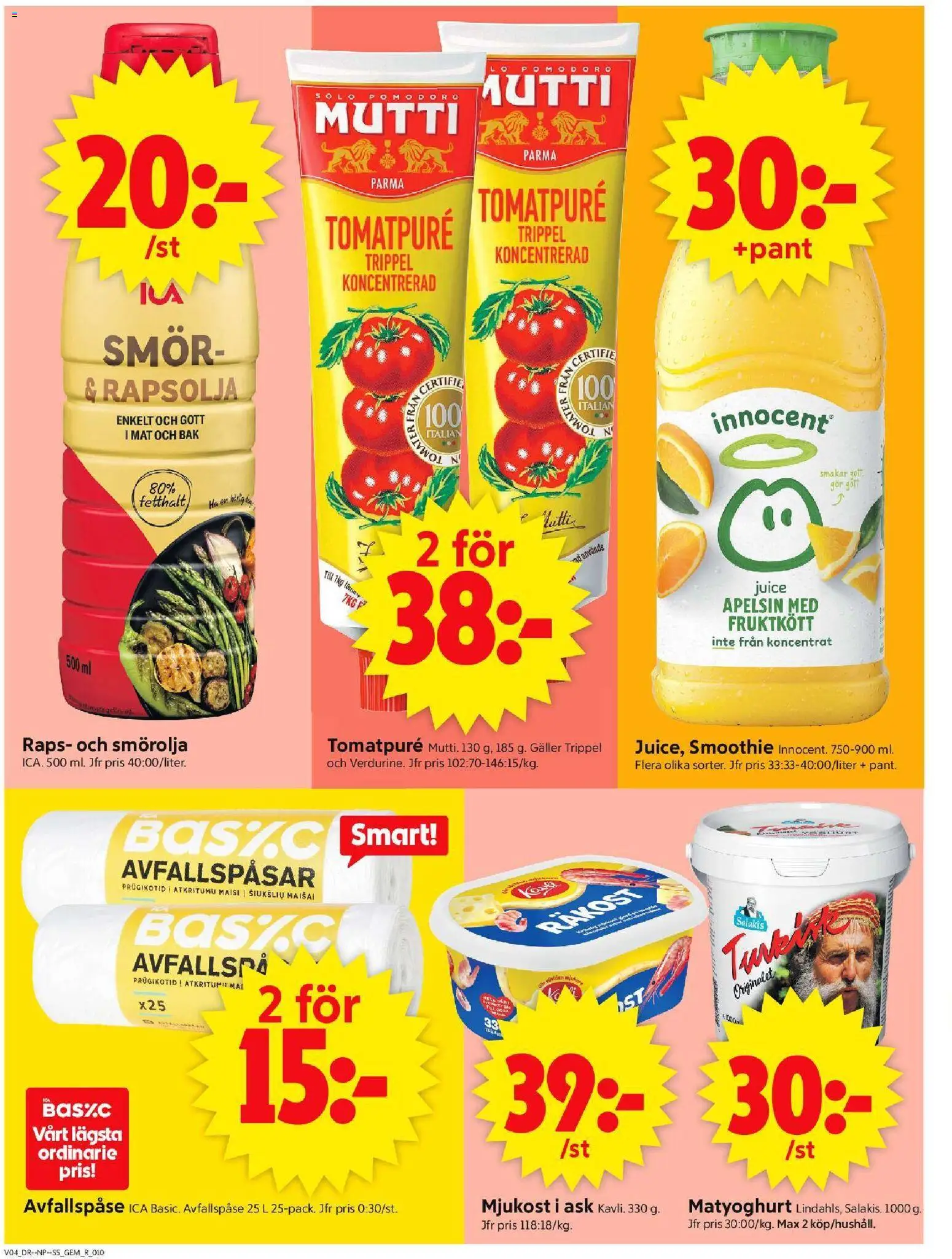 ICA Supermarket reklamblad aktuell från 19.01.2026 | Sida: 12 | Produkter: Gem, Avfallspåsar, Galler, Apelsin
