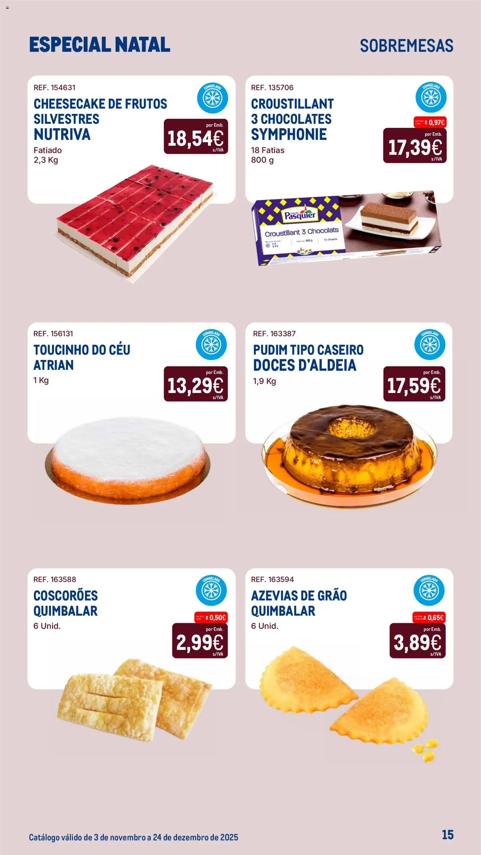 Makro Especial Natal │ válido de 03.11.2025 | Página: 15 | Produtos: Chocolates, Pudim, Doces