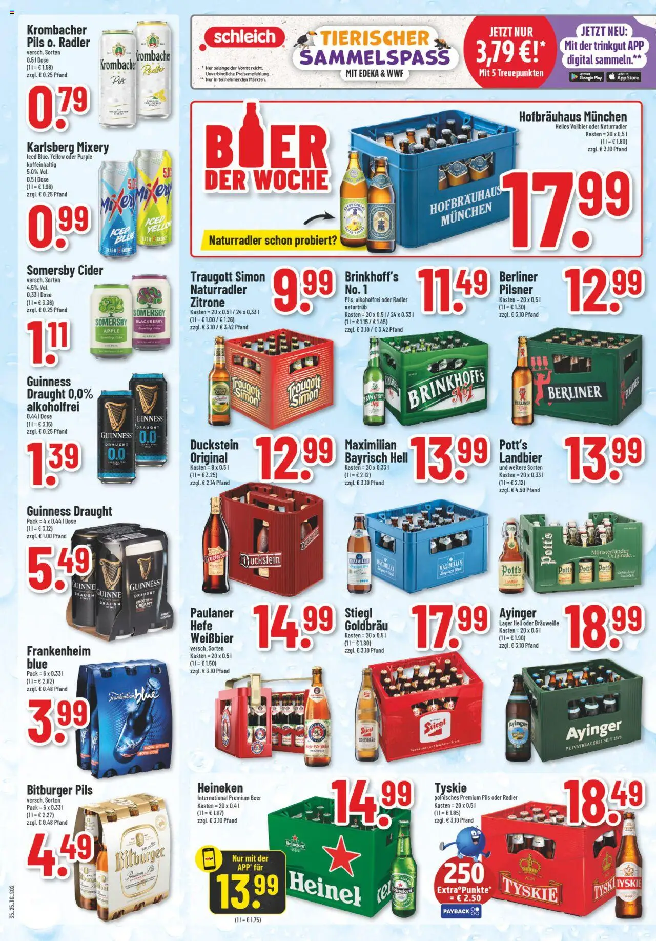 Trinkgut Prospekt 	 - gültig ab dem 25.08.2025 | Seite: 2 | Produkte: Bitburger, Tyskie, Weißbier, Krombacher