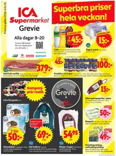 ICA Supermarket - Grevie - Förhandsvisning av reklamblad från butik ICA Supermarket aktuell från 27.10.2025