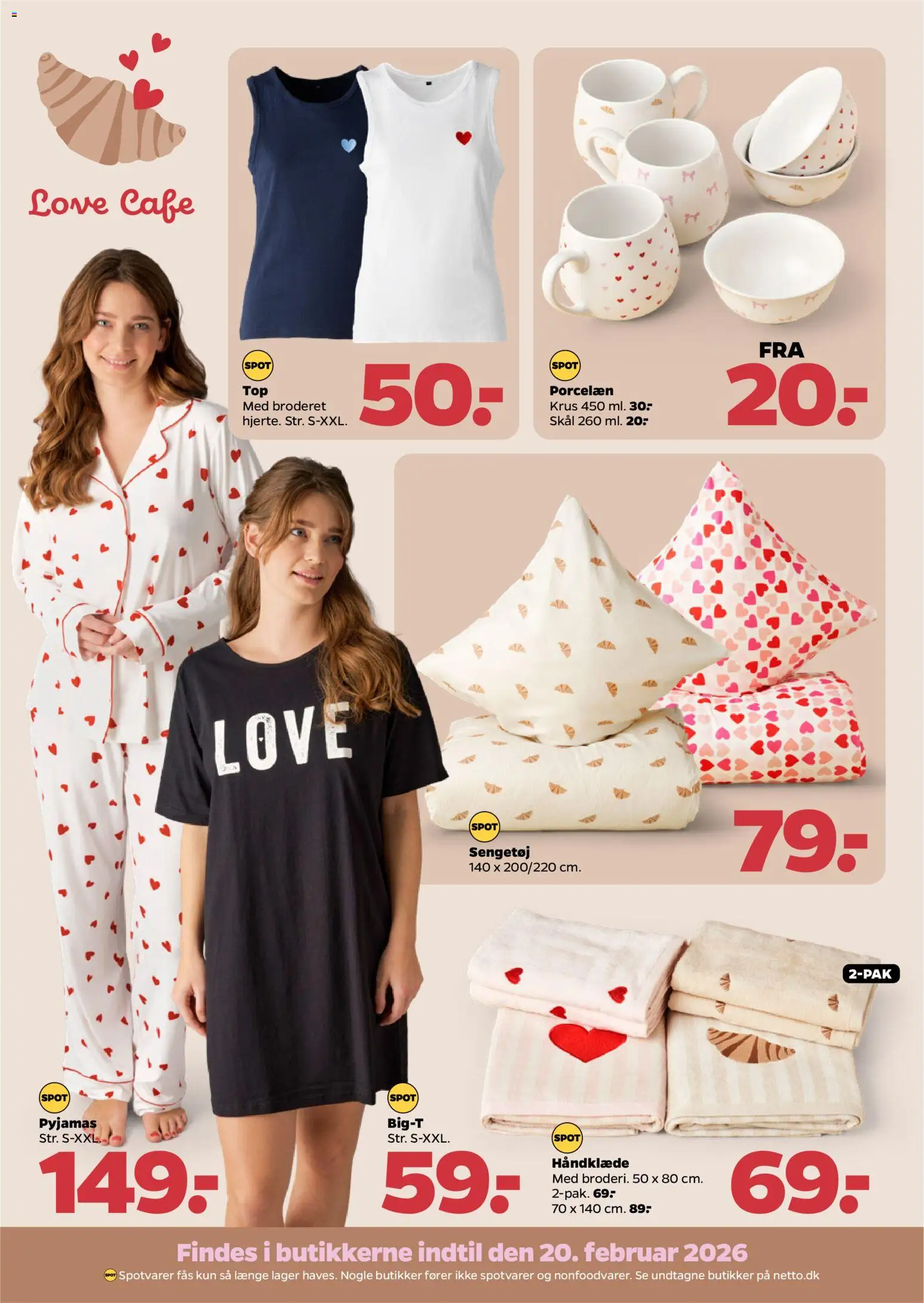 Netto tilbudsavis – gyldig fra 17.01.2026 | Side: 32 | Produkter: Håndklæde, T-shirt, Pyjamas