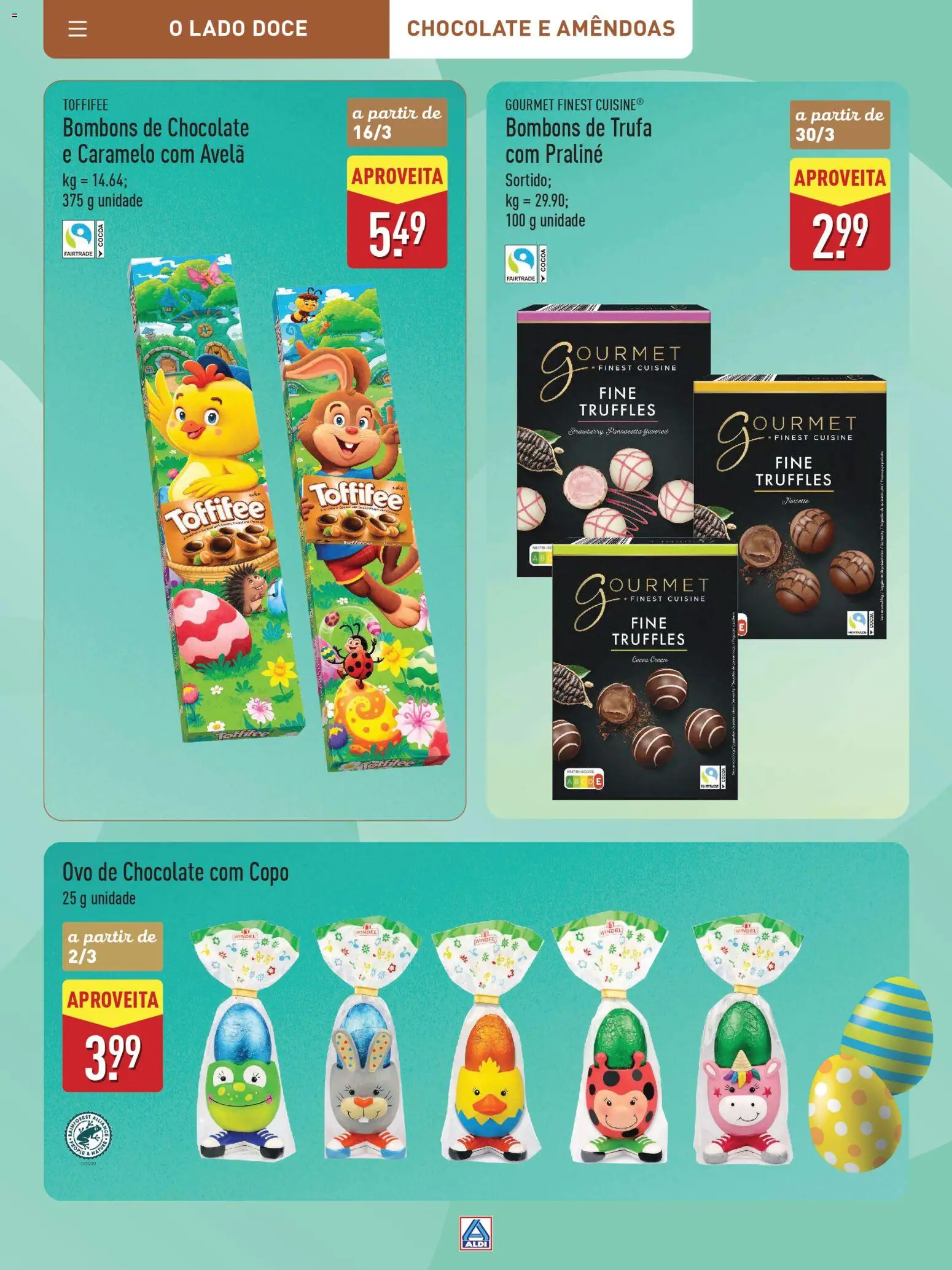 Aldi Especial Páscoa │ válido de 11.03.2026 | Página: 15 | Produtos: Amêndoas, Chocolate