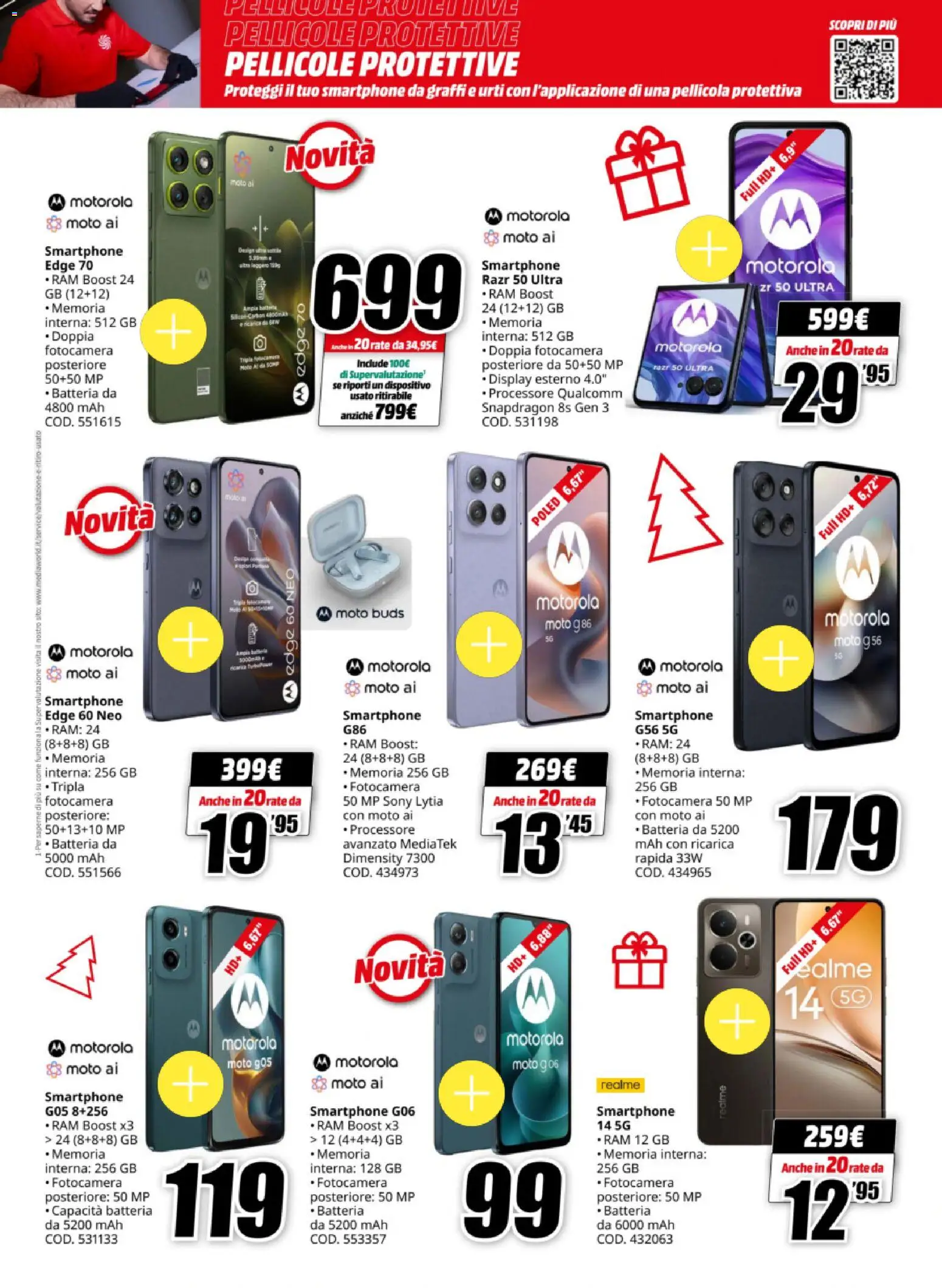 Volantino Media World del 15.12.2025 | Pagina: 6 | Prodotti: Smartphone, Fotocamera, Pellicola, Batteria