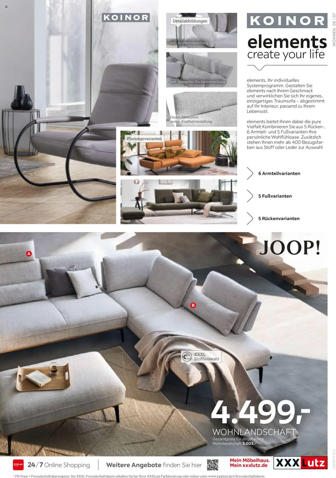 XXXL Lutz Last-Minute-Preis – gültig ab 22.09.2025 | Seite: 7 | Produkte: Wohnlandschaft