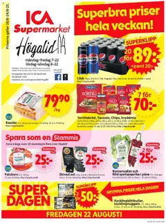 ICA Supermarket - Stockholm - Förhandsvisning av reklamblad från butik ICA Supermarket aktuell från 18.08.2025