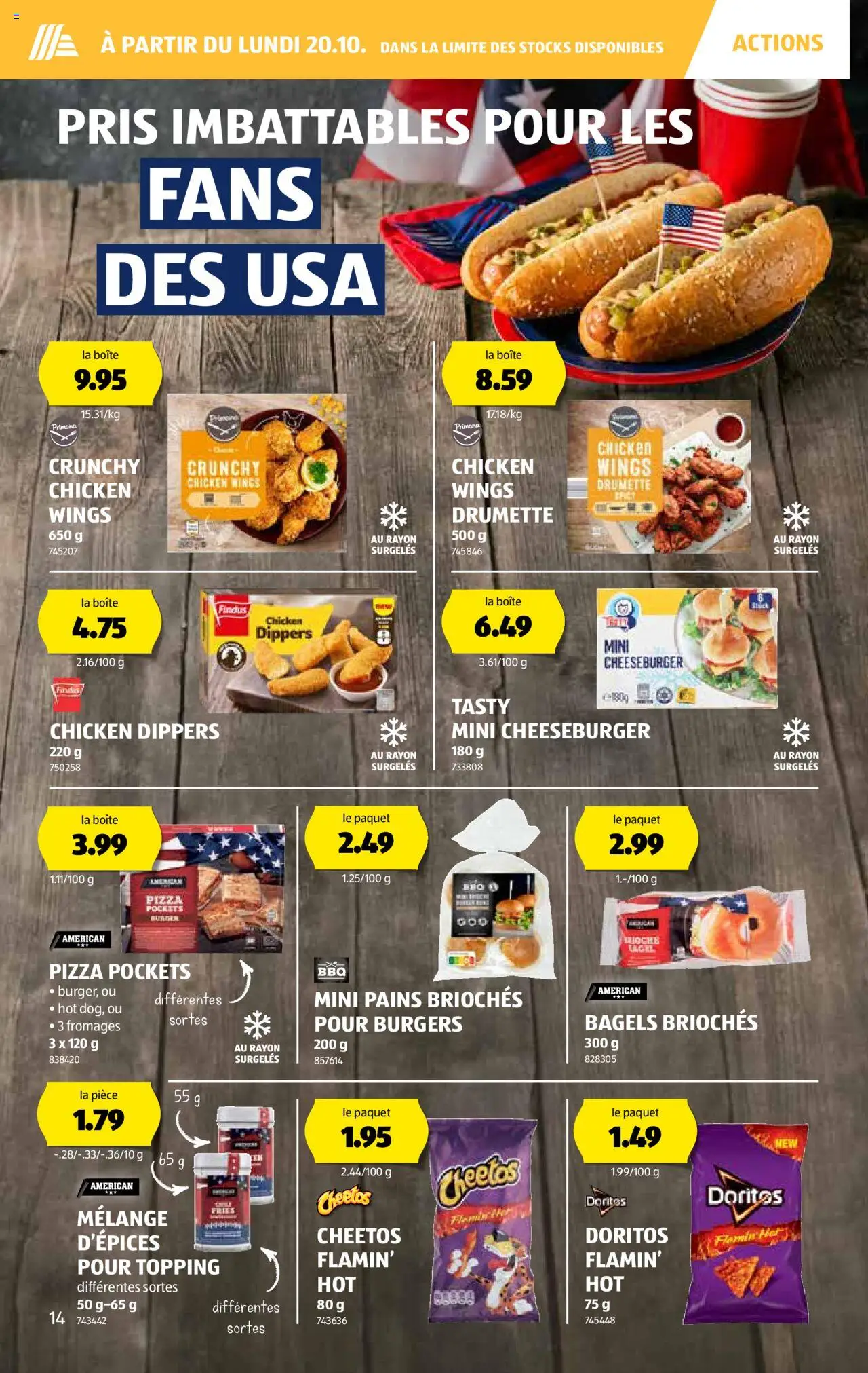 Aldi Aktionen FR – gültig ab 16.10.2025 | Seite: 15 | Produkte: Burger, Pizza