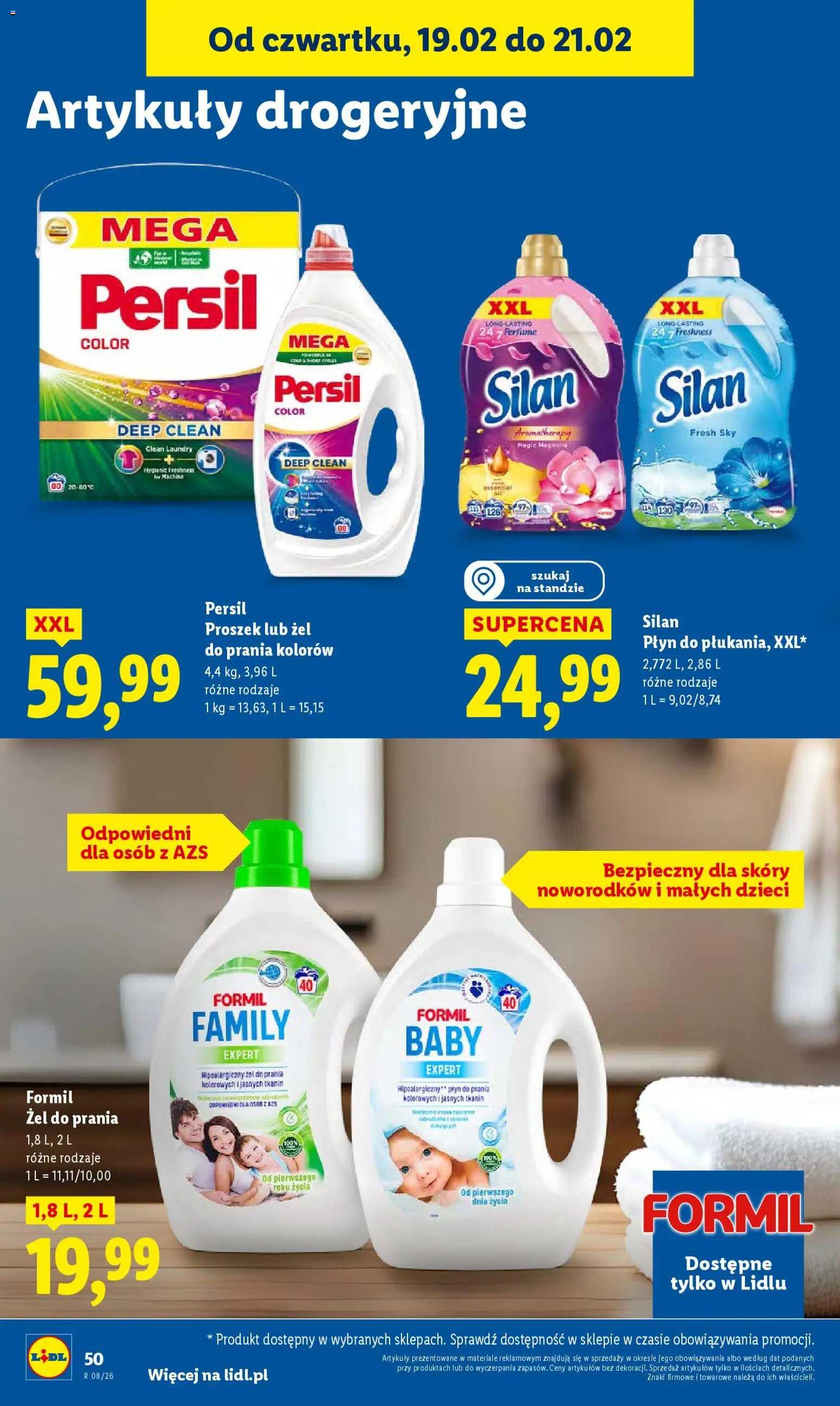 Lidl Polsko leták od 19.02.2026 | Strana: 50 | Produkty: Silan, Persil