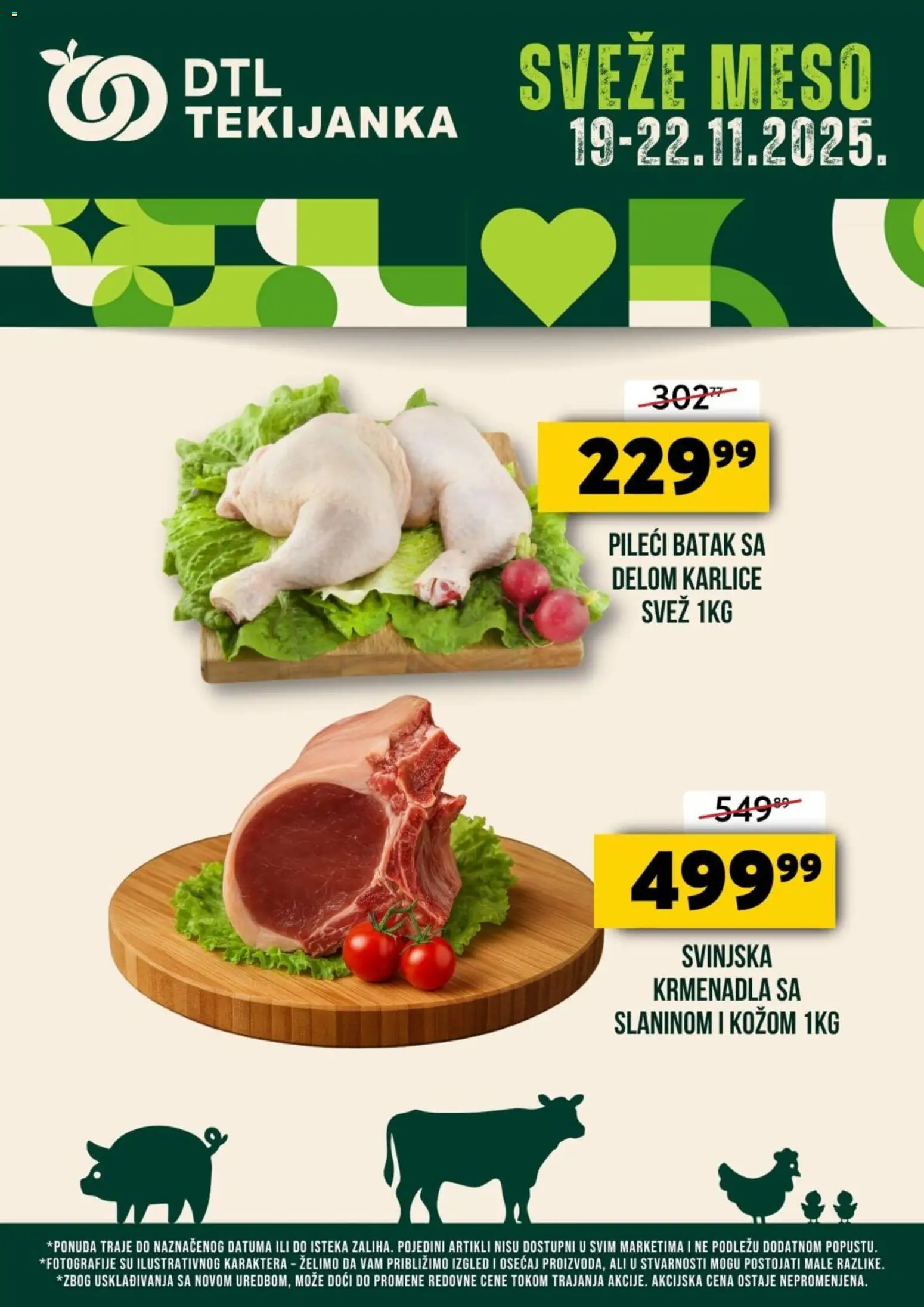 Tekijanka katalog - važi od 19.11.2025 | Strana: 1 | Proizvode: Svinjska krmenadla, Krmenadla, Pileći batak