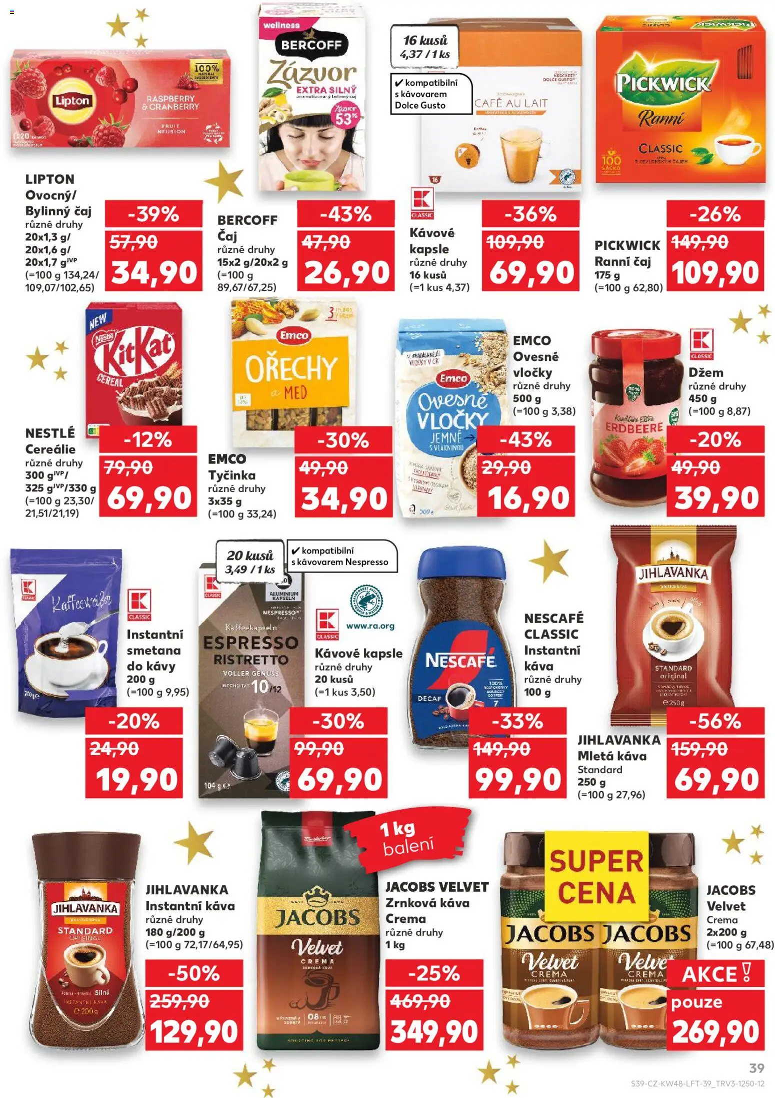 Kaufland leták - Ostrava od 26.11.2025 | Strana: 39 | Produkty: Čaj, Smetana, Kapsle, Zázvor