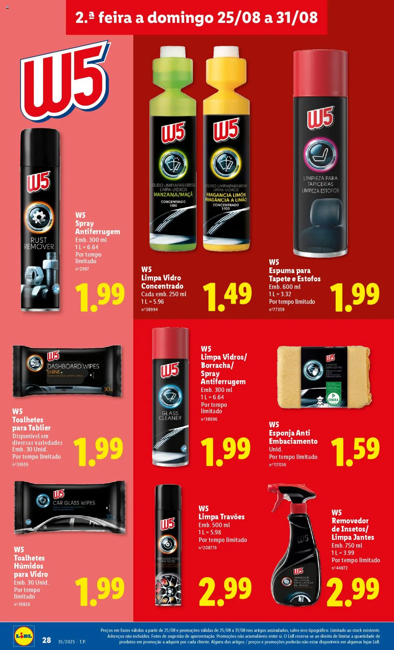 Lidl folheto │ válido de 25.08.2025 | Página: 28 | Produtos: Esponja, Tapete