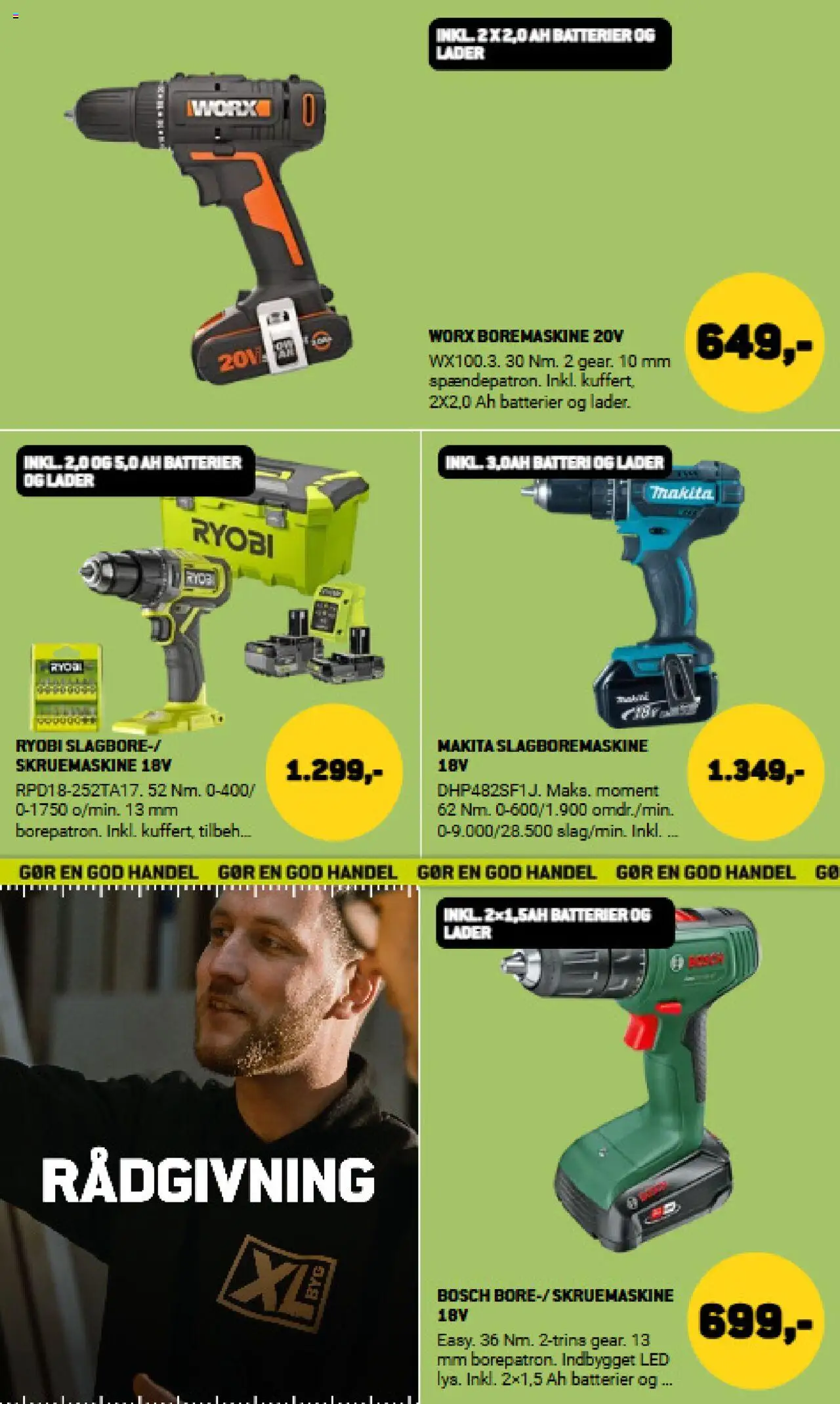 XL-BYG Tilbudsavis gyldig fra 08.08.2025 | Side: 26 | Produkter: Batterier, Boremaskine, Batteri