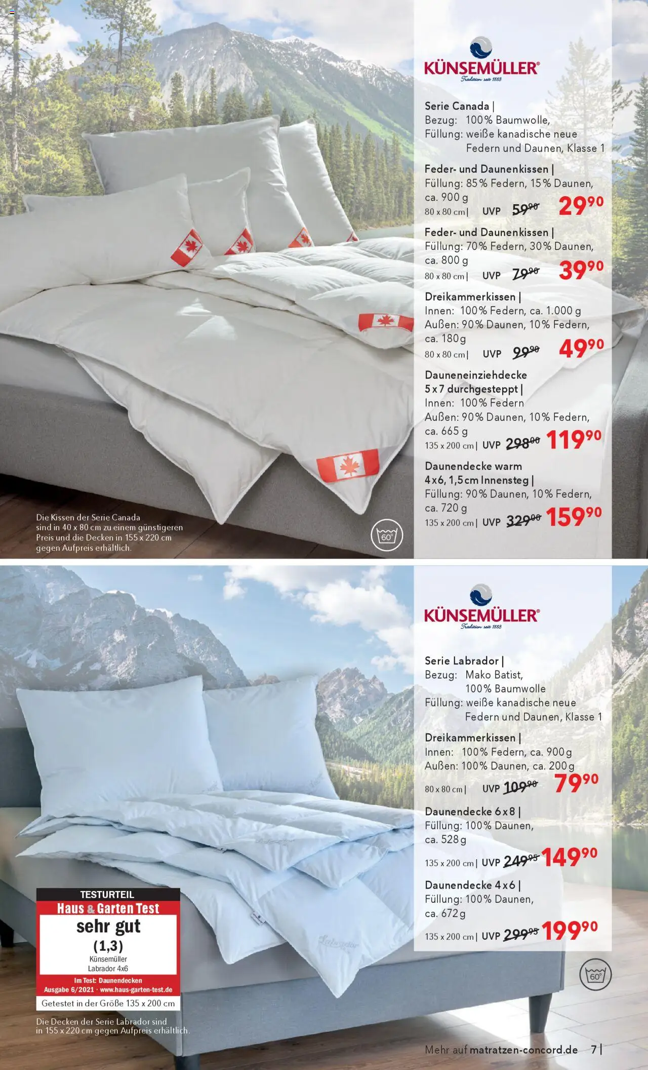 Matratzen Concord Prospekt 	 - gültig ab dem 30.07.2025 | Seite: 7 | Produkte: Kissen