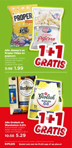Grolsch Radler citroen 0.0%, Grolsch Radler citroen 0.0%, 2 sets met 6 flesjes à 30 cl - Voorbeeld van een folder van Plus, geldig van 05.11.2025 | Pagina: 13