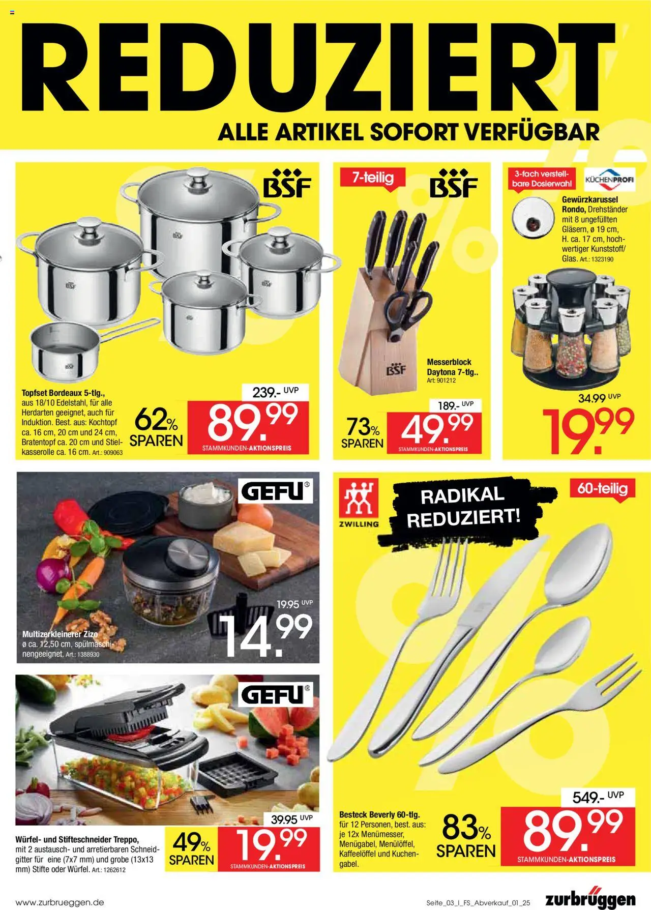Zurbrüggen  Abverkauf - gültig ab dem 01.08.2025 | Seite: 3 | Produkte: Kuchen