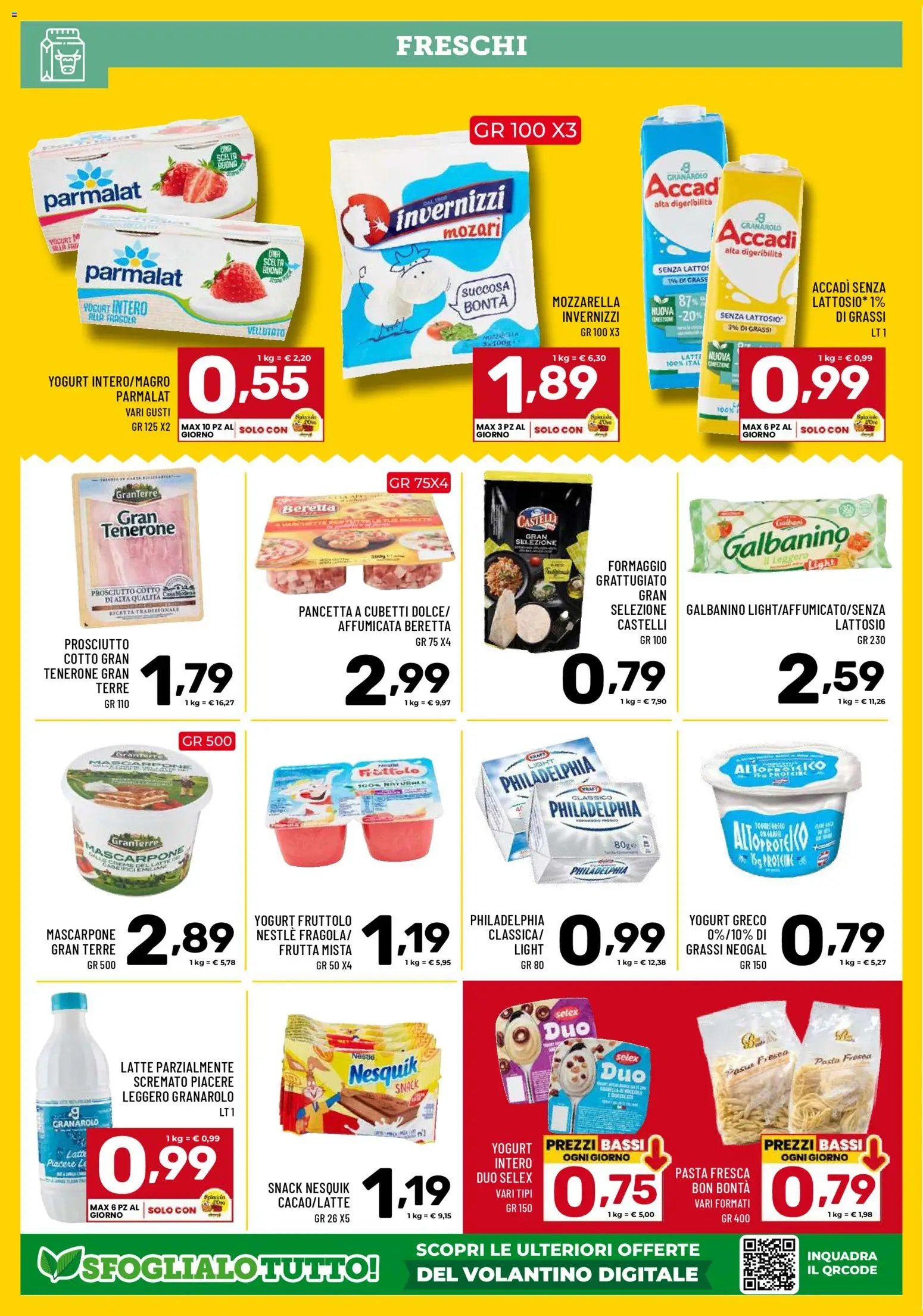 Volantino Il Centesimo del 18.03.2026 | Pagina: 6 | Prodotti: Yogurt greco, Yogurt, Formaggio, Prosciutto