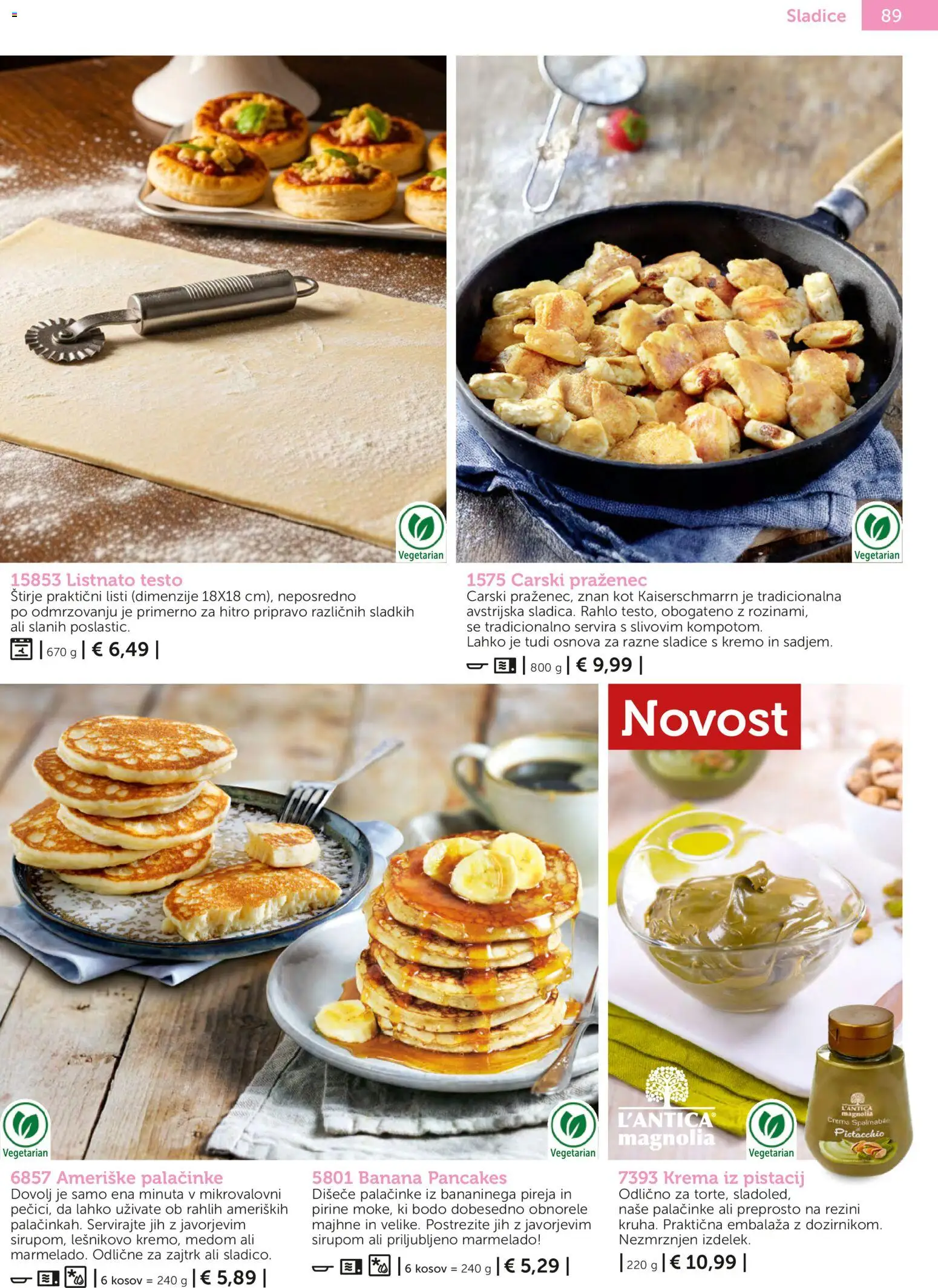Novi Bofrost katalog ponudbe – veljaven od 04.03.2026 | Stran: 89 | Izdelki: Palačinke, Krema