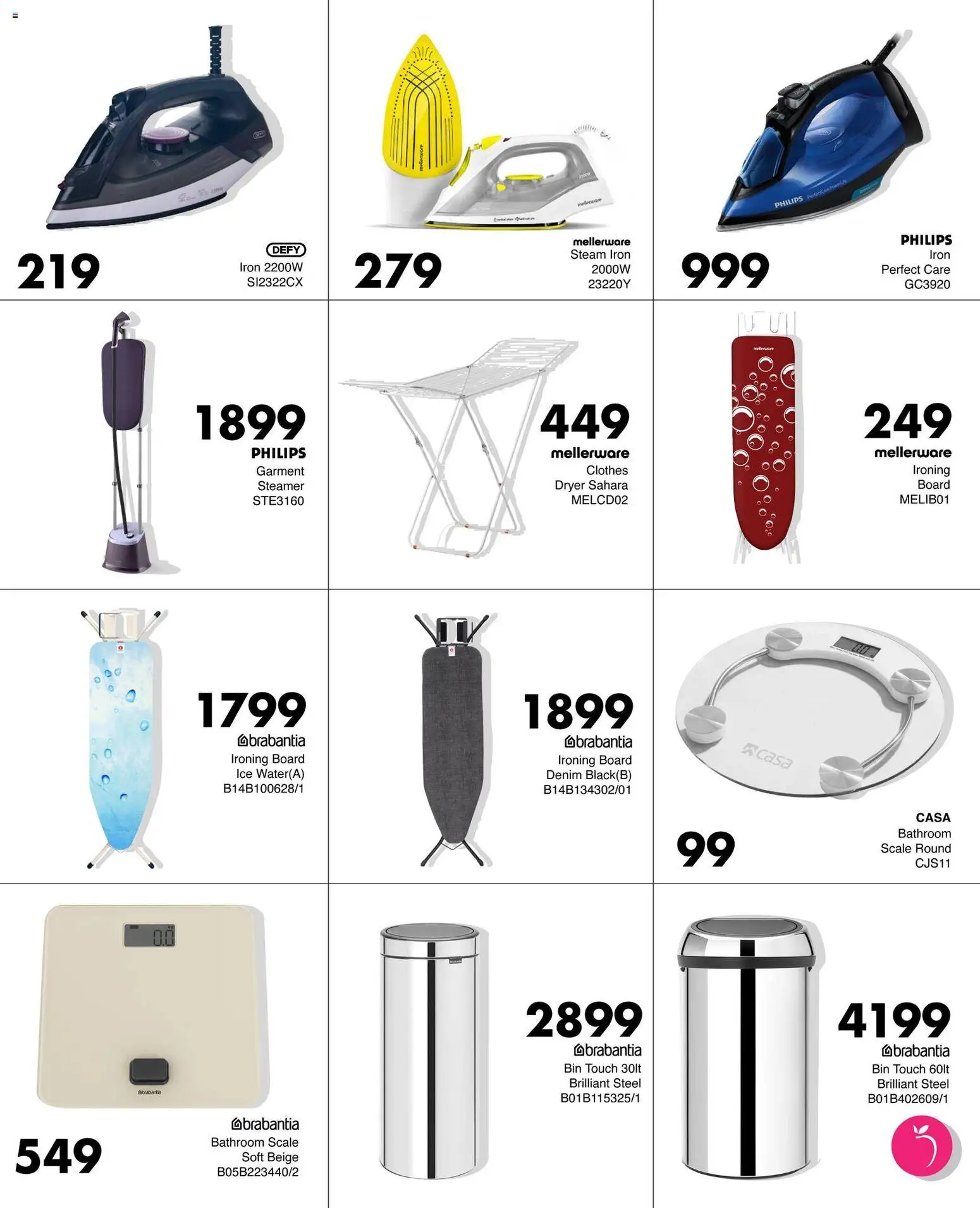 New Save catalogue – valid from 23.04.2026 | Page: 3 | Products: Dryer, Scale, Iron, Ironing board