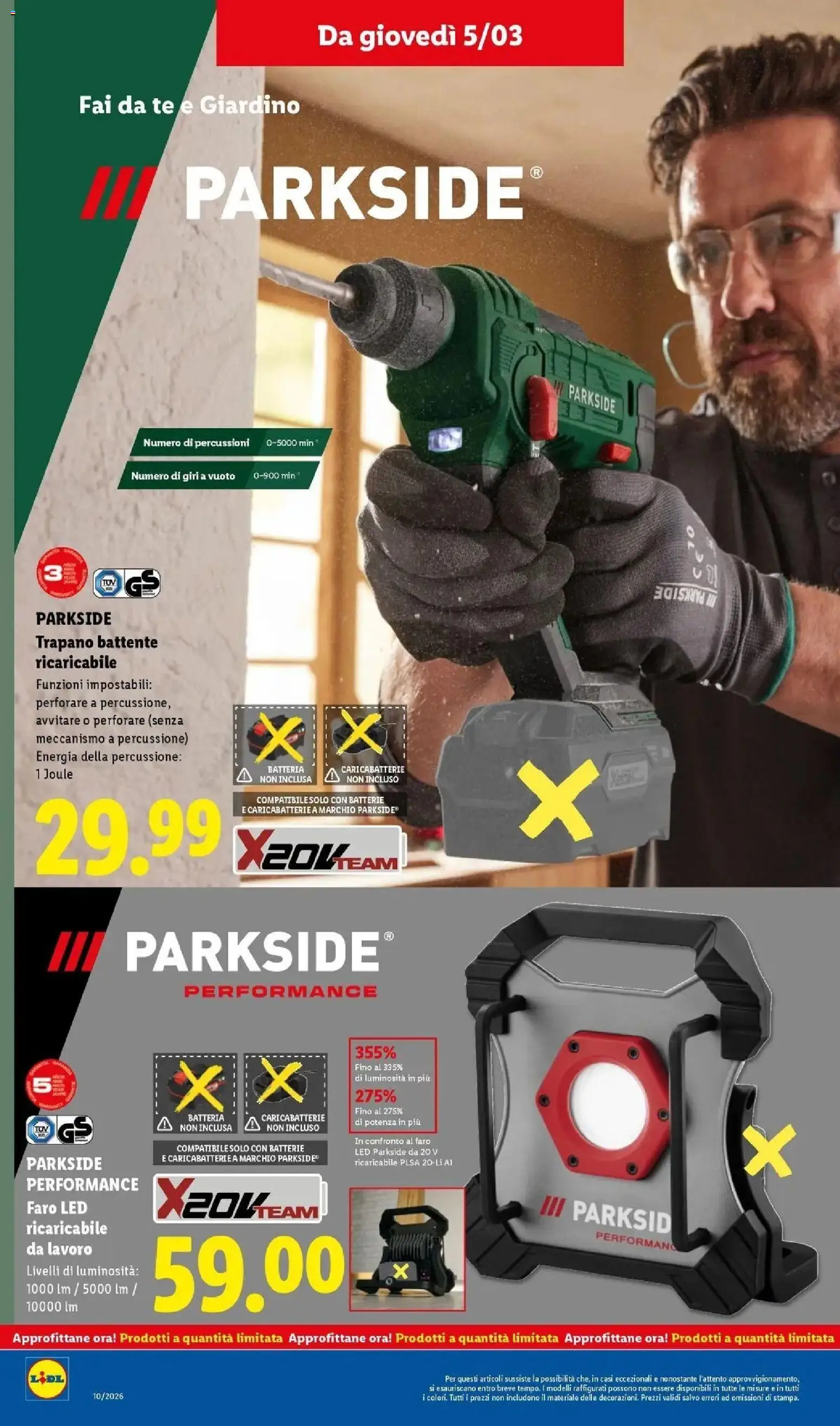 Volantino Lidl del 01.03.2026 | Pagina: 48 | Prodotti: Tè, Batteria, Batterie, Caricabatterie