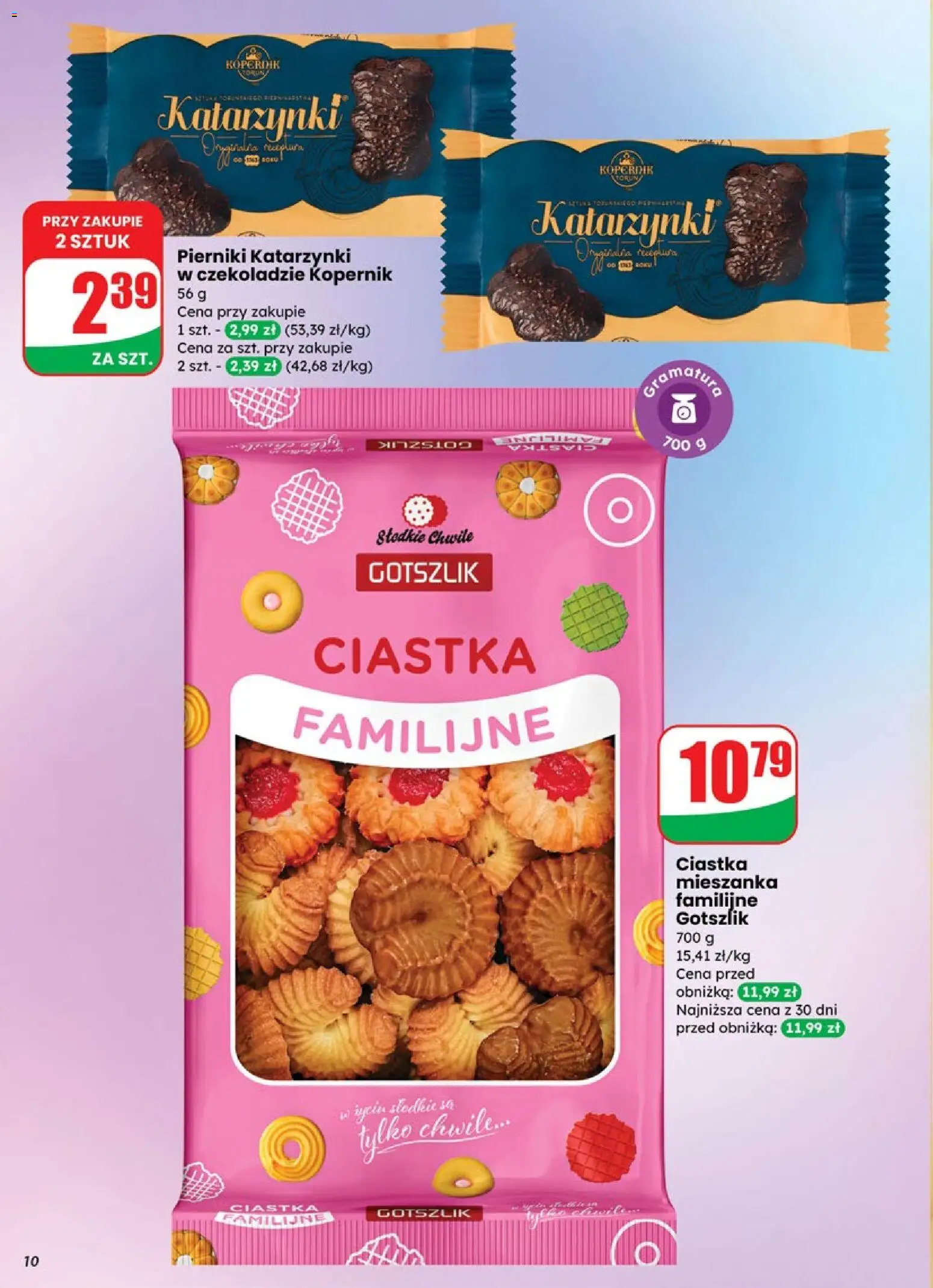 Dino Gazetka od 29.10.2025 | Strona: 10 | Produkty: Pierniki, Pierniki katarzynki, Ciastka