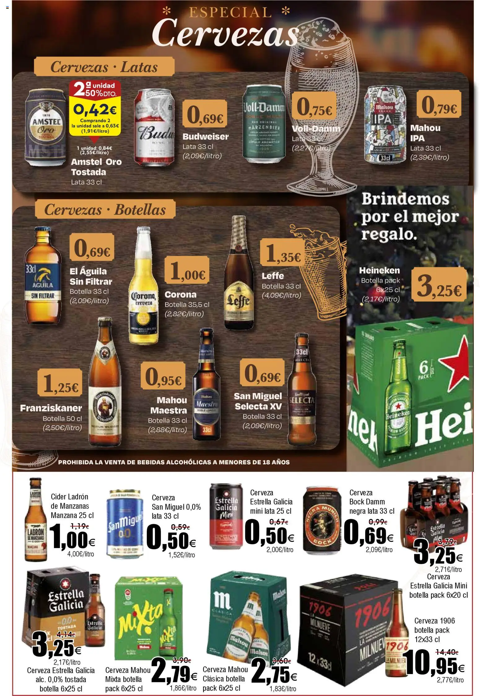 Froiz folleto │ válido desde el 12.11.2025 | Página: 16 | Productos: Cerveza, Manzanas, Manzana, Σπανάκι