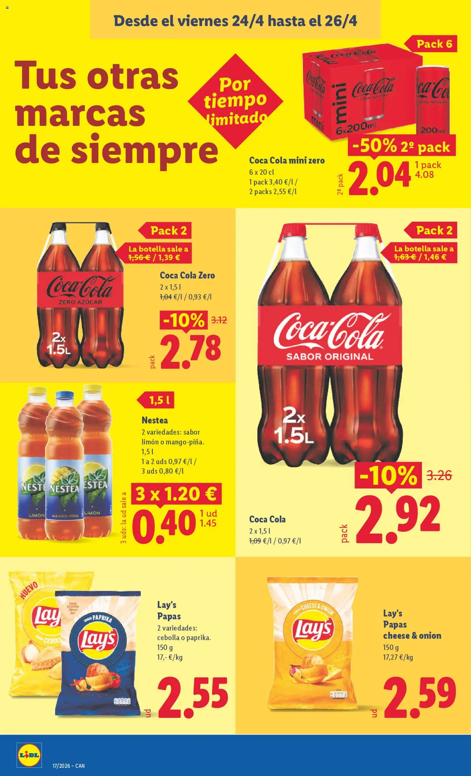 Lidl Canarias │ válido desde el 20.04.2026 | Página: 36 | Productos: Piña, Παγωμένο τσάι, Ρούτερ