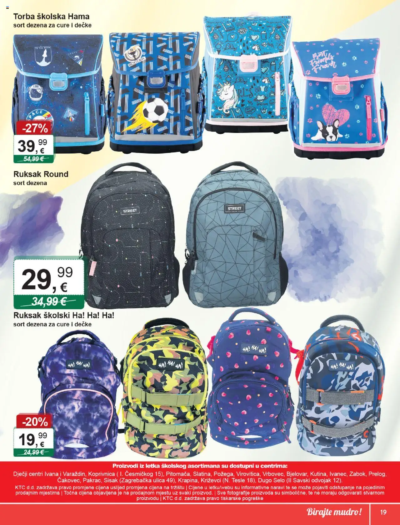 KTC katalog | vrijedi od 31.07.2025 | Stranica: 19 | Proizvodi: Ruksak, Torba