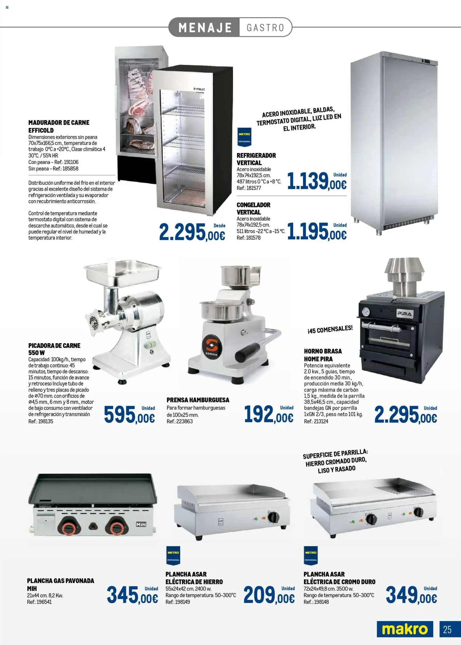 Makro - Expertos en carnes Canarias │ válido desde el 09.03.2026 | Página: 25 | Productos: Refrigerador, Parrilla, Plancha, Ventilador
