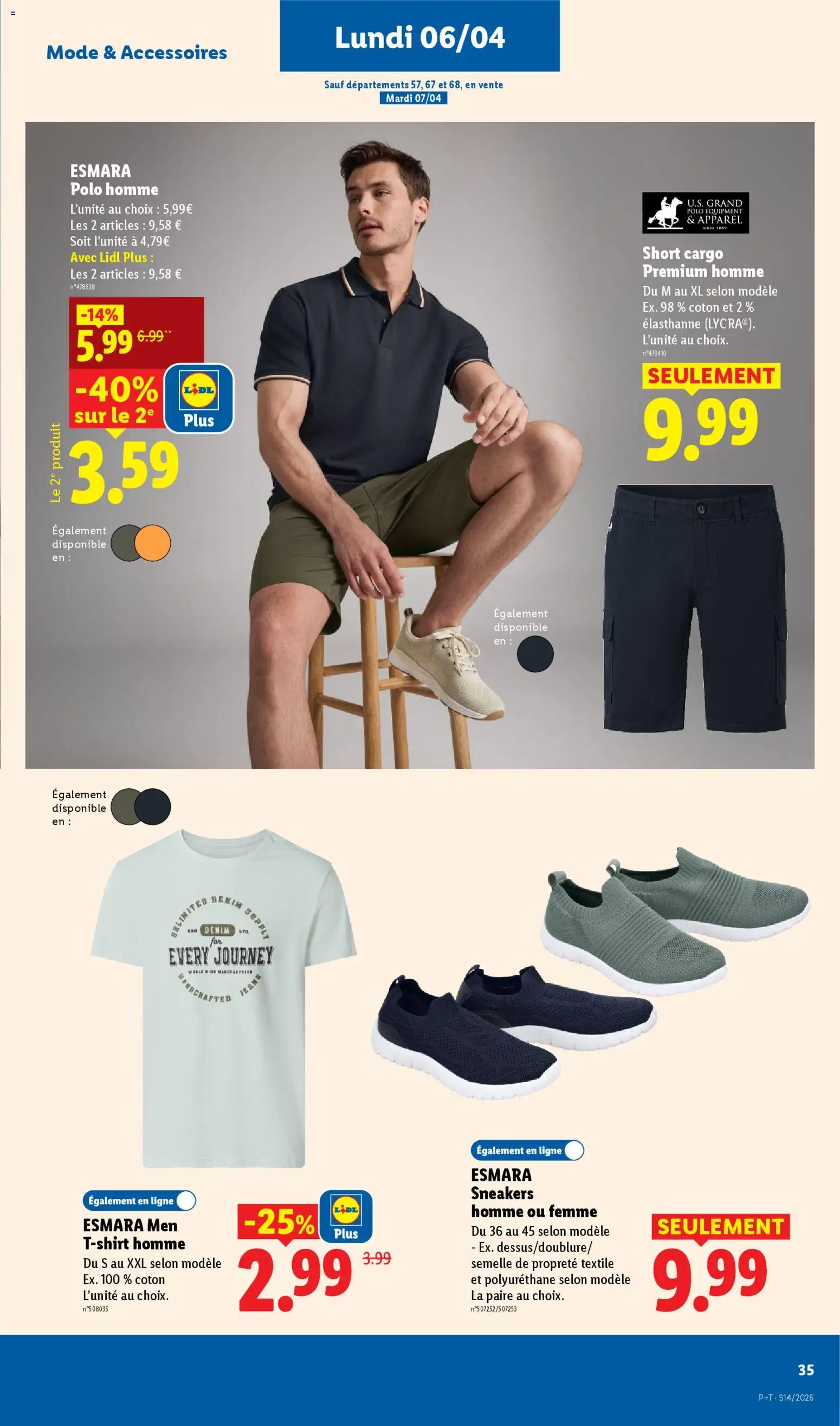 {H1} | Page: 61 | Produits: Jeans, Polo, T-shirt, Shorts