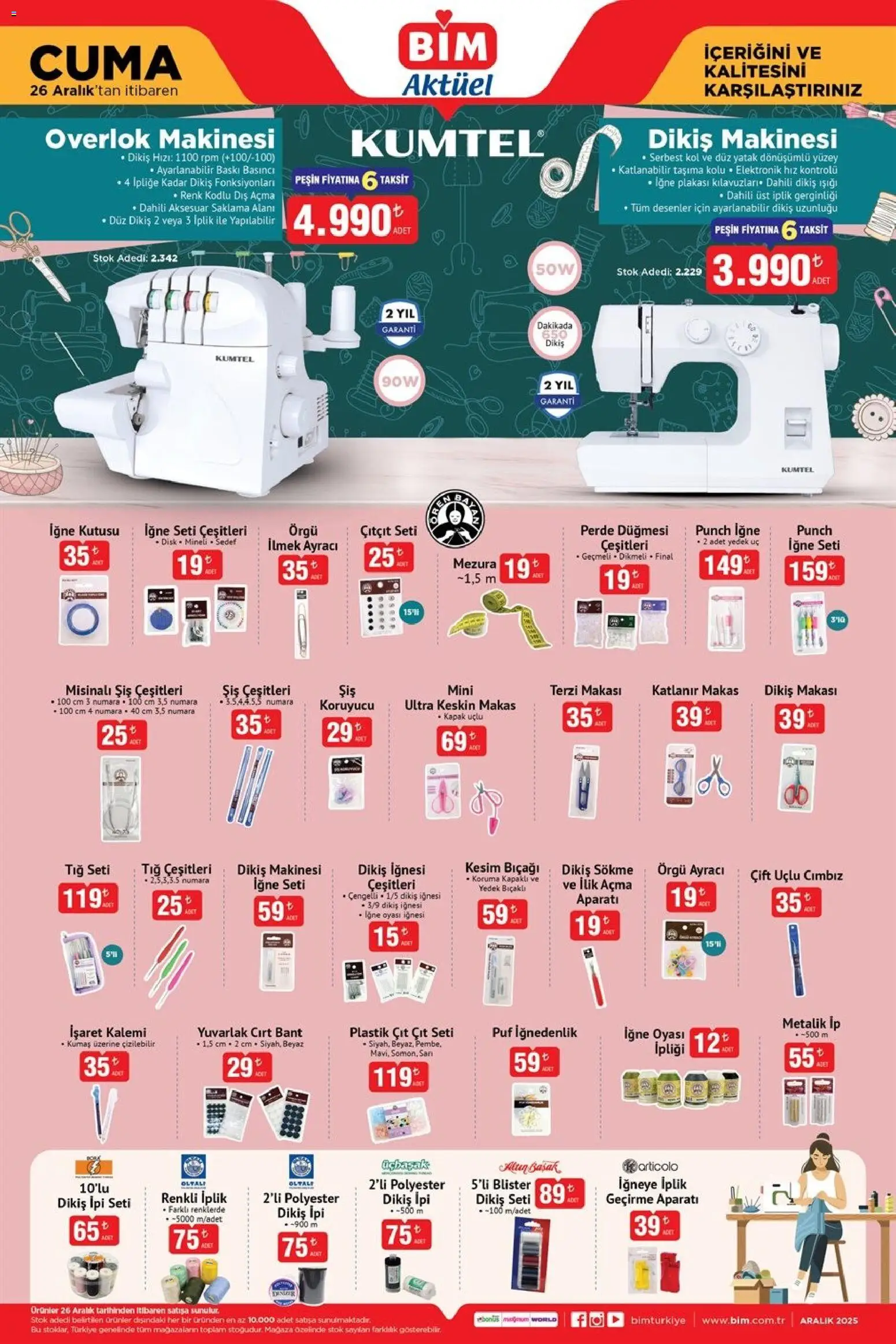 BİM Katalog Cuma - 26.12.2025 tarihinden itibaren geçerlidir | Sayfa: 4