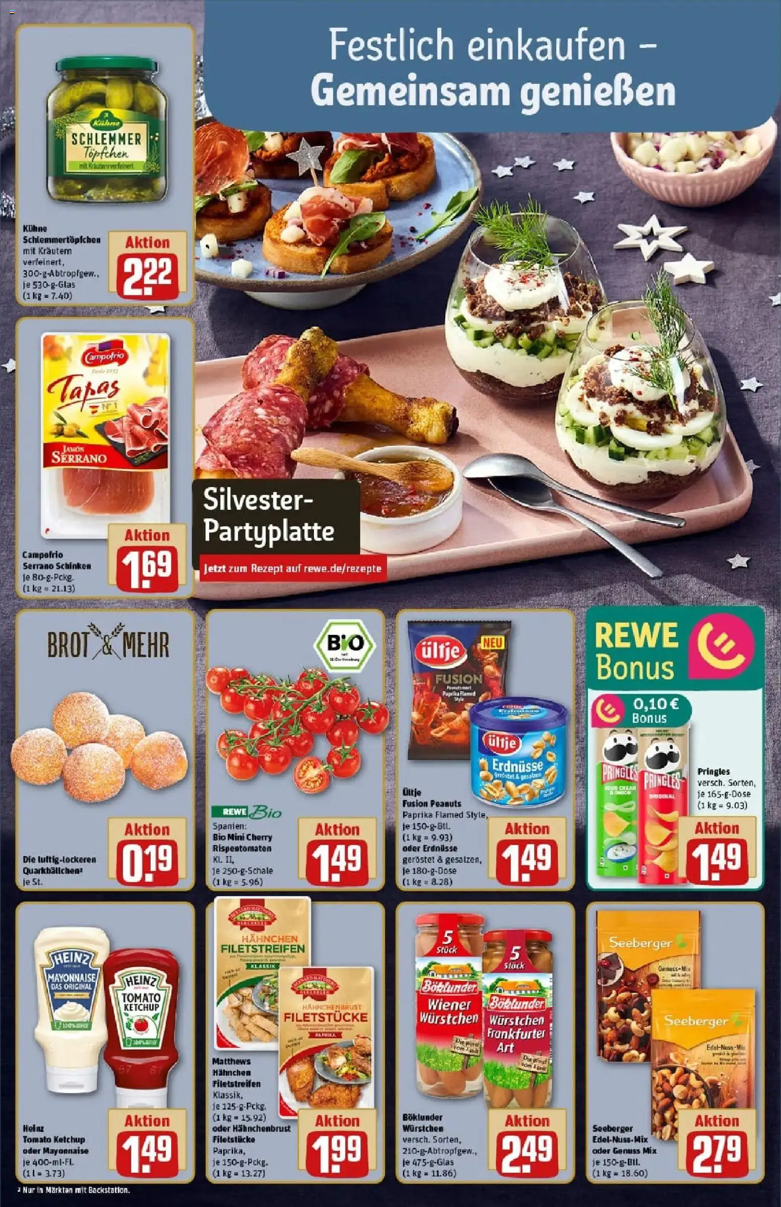 Rewe prospekt Bremen	 – gültig ab 22.12.2025 | Seite: 4 | Produkte: Quark, Paprika, Serrano schinken, Chips