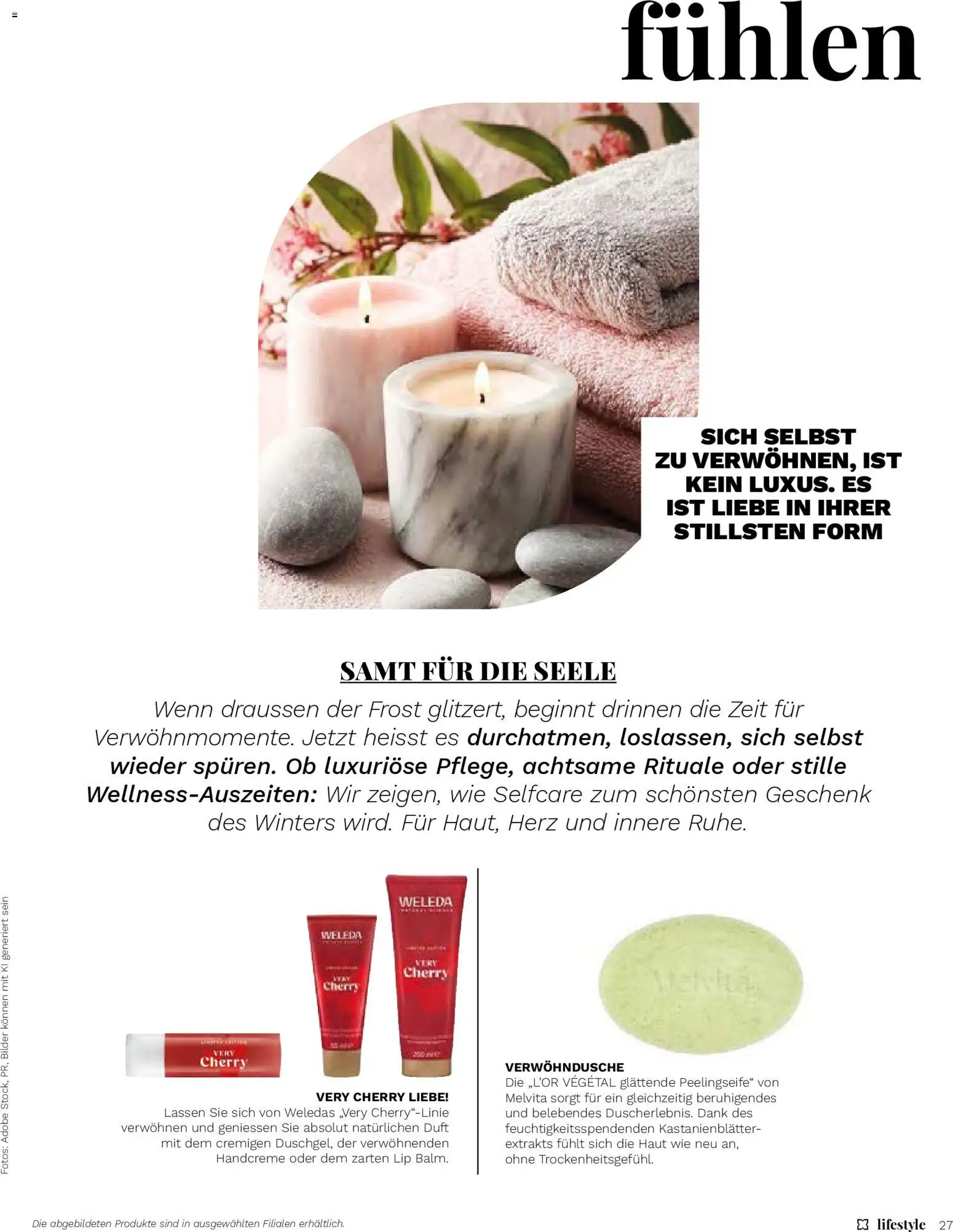 Müller Magazin – gültig ab 14.11.2025 | Seite: 27 | Produkte: Duft, Peeling, Handcreme, Bilder