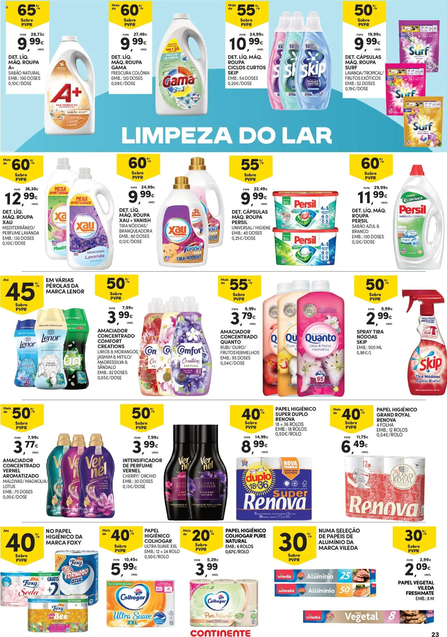 Continente - Açores │ válido de 05.03.2026 | Página: 23 | Produtos: Perfume, Sabão, Persil, Morangos