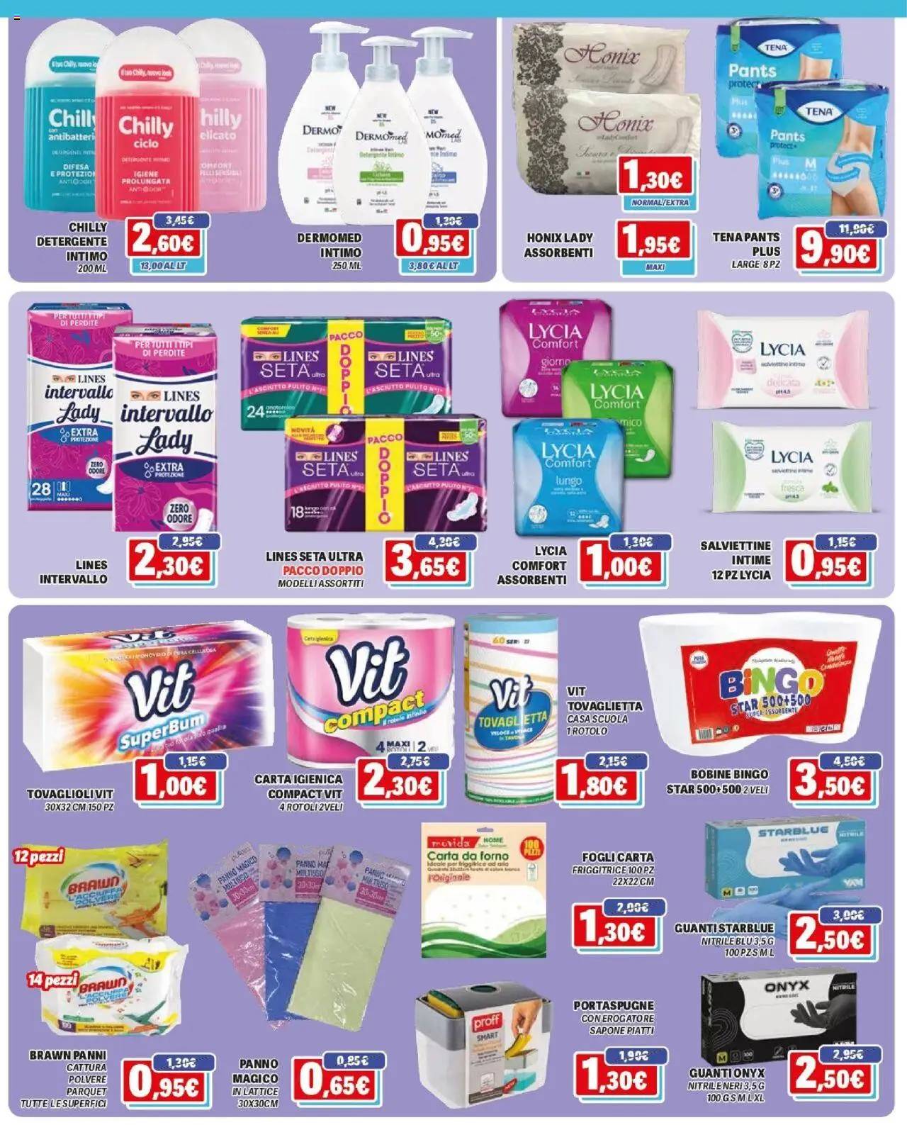 Volantino Orizzonte del 11.09.2025 | Pagina: 13 | Prodotti: Carta igienica, Sapone, Intimo, Forno
