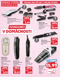 Kaufland leták platný od 18.12.2025 | Strana: 68 | Produkty: Zastrihávač chĺpkov, Zastrihávač vlasov, Aku, Ručný vysávač