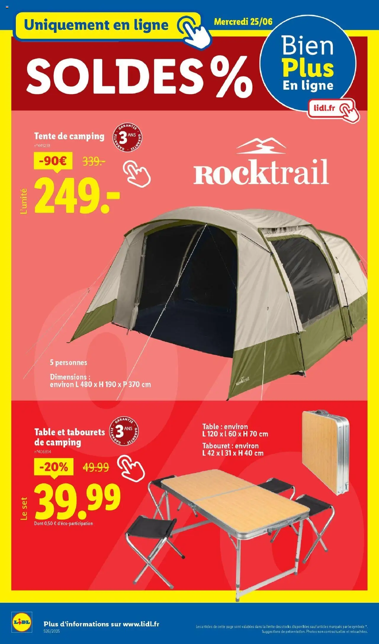  | Page: 42 | Produits: Tente, Table