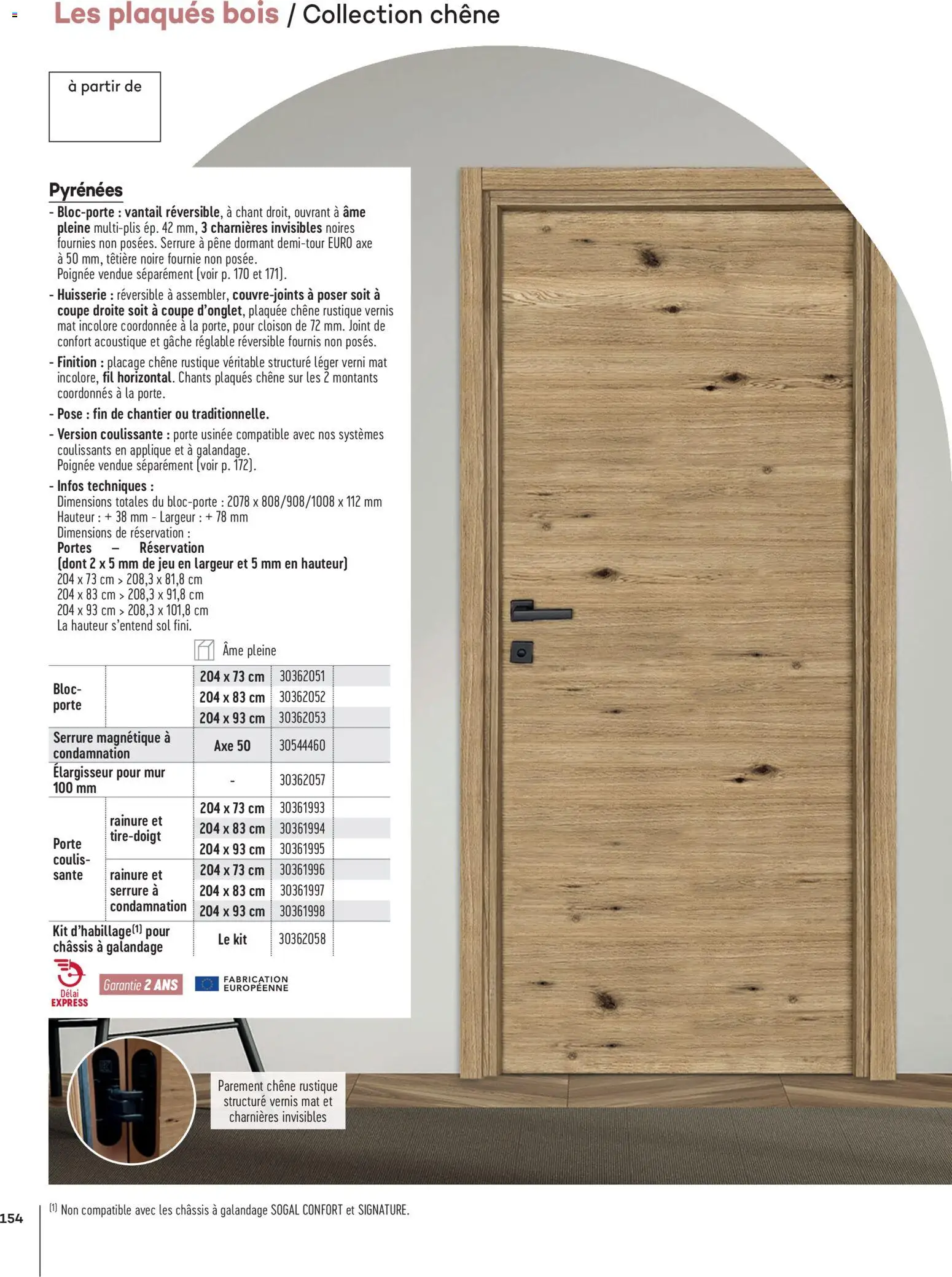 {H1} | Page: 154 | Produits: Porte, Portes