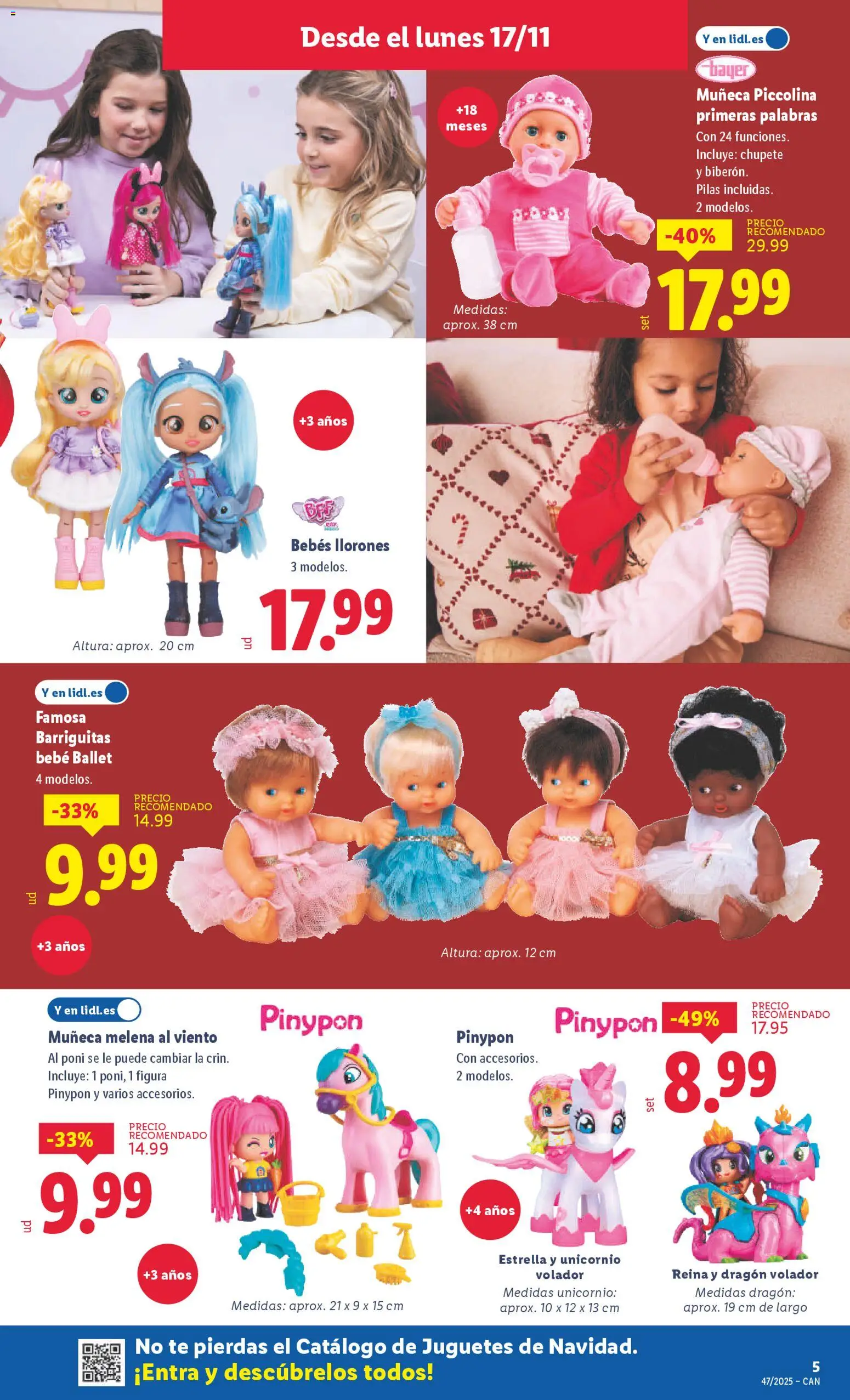 Lidl - Canarias  │ válido desde el 17.11.2025 | Página: 5 | Productos: Té, Muñeca, Juguetes
