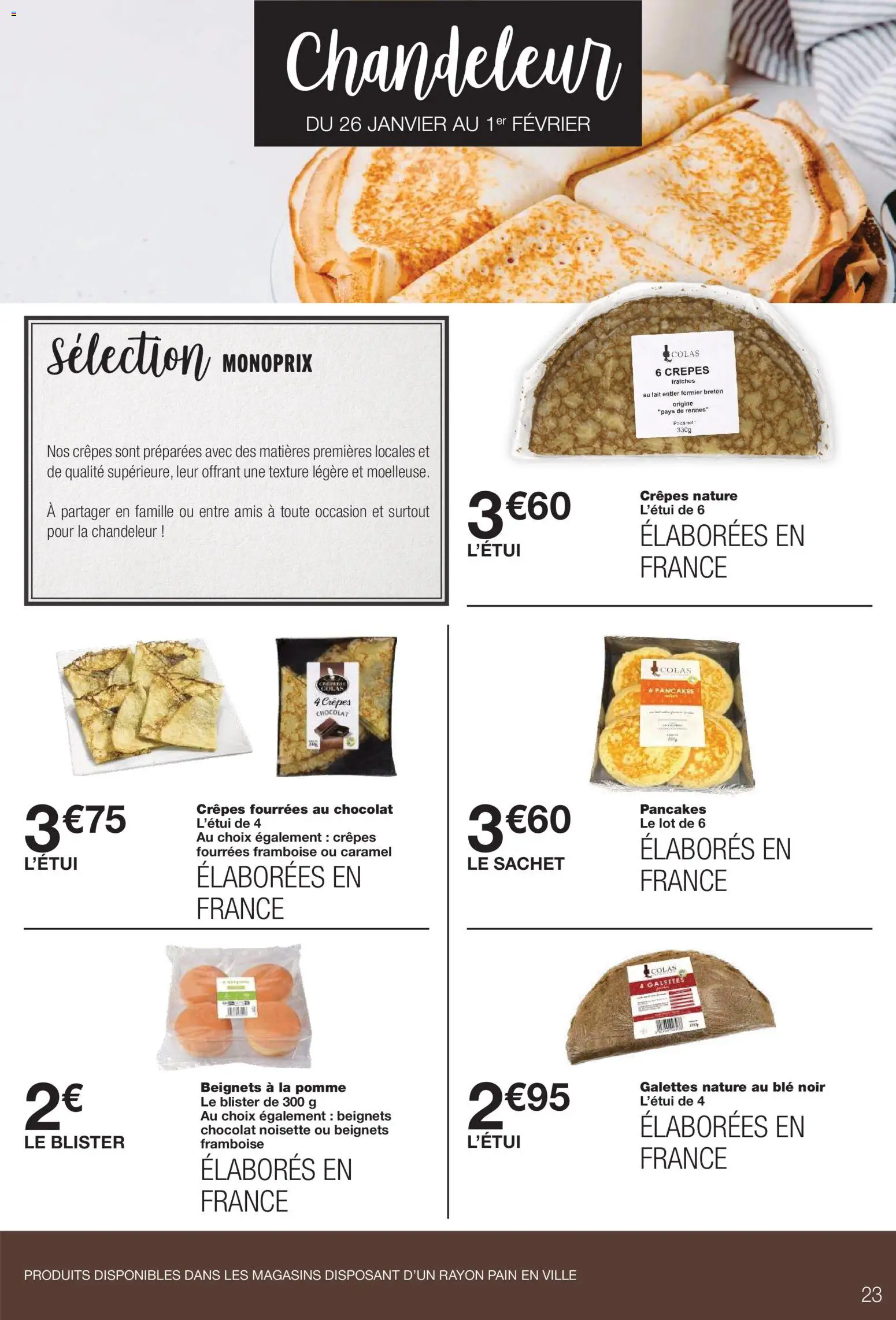 {H1} | Page: 23 | Produits: Noisette, Pomme, Poids, Chocolat