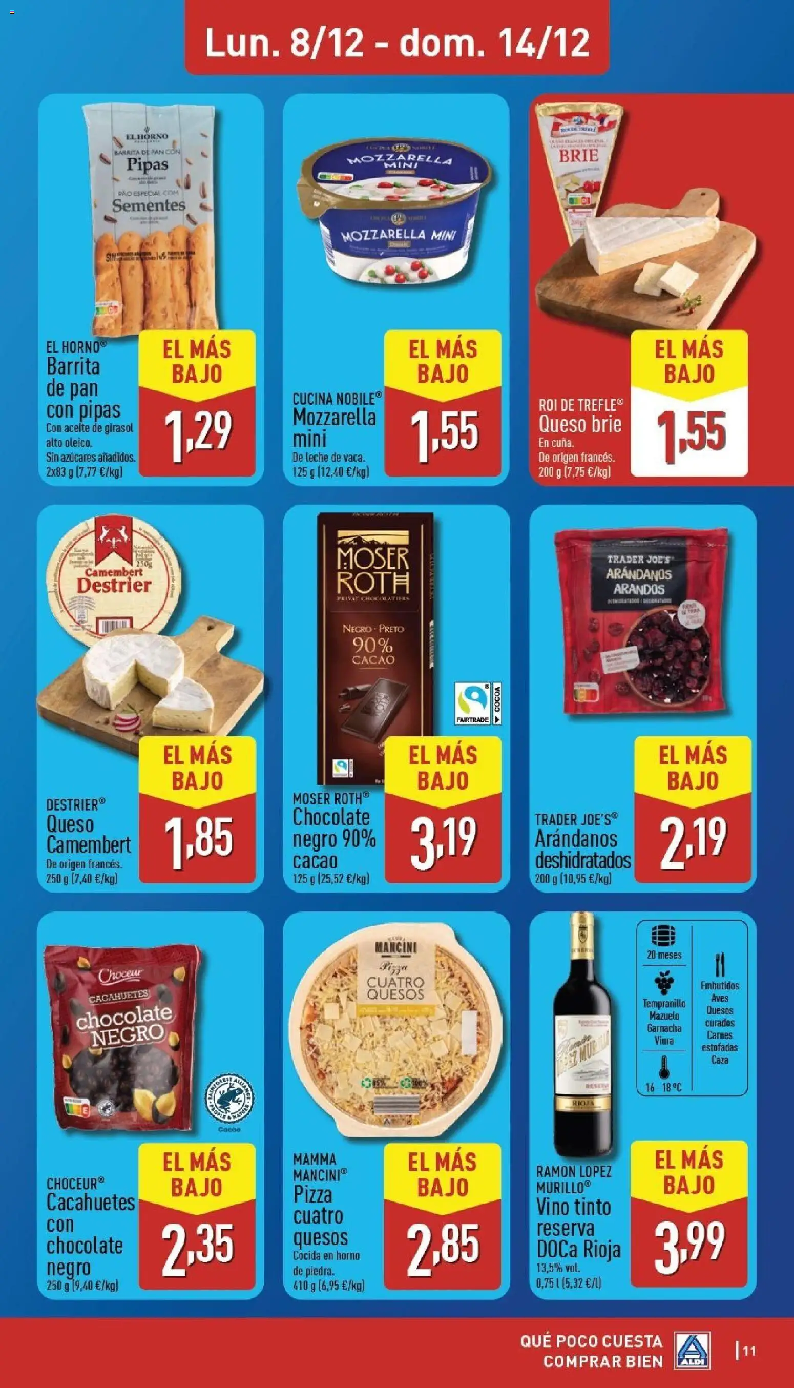 Aldi folleto Canarias │ válido desde el 08.12.2025 | Página: 11 | Productos: Μπάρα σαπουνιού, Vino, Horno, Φρυγανιές σικάλεως