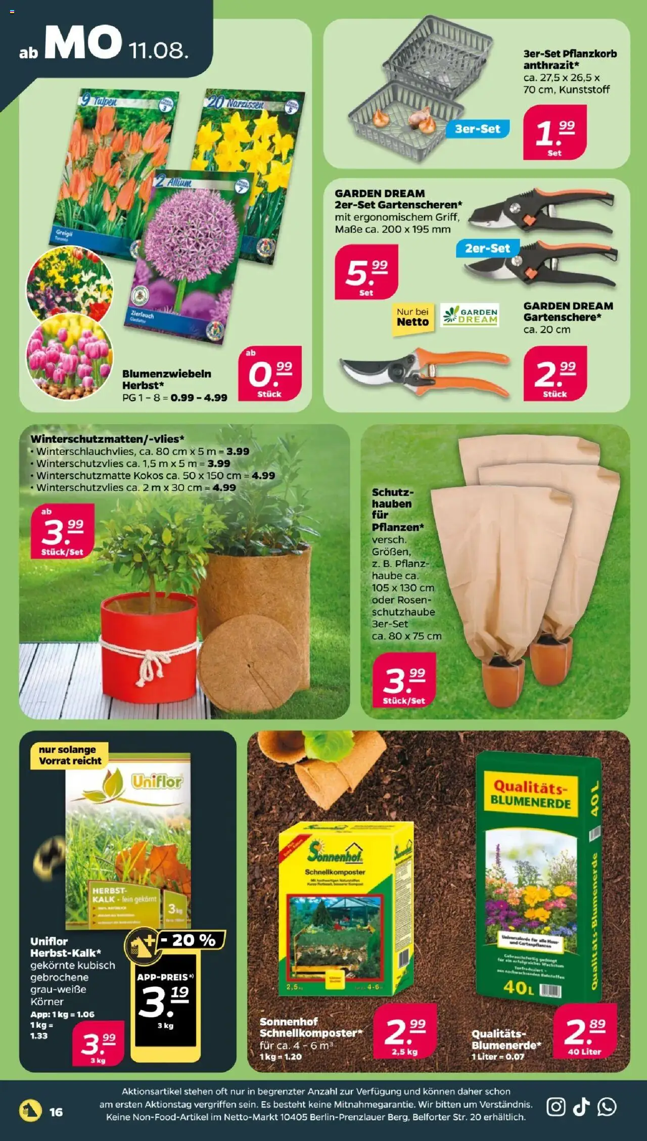 Netto Prospekt 	 - gültig ab dem 11.08.2025 | Seite: 18 | Produkte: Blumenerde