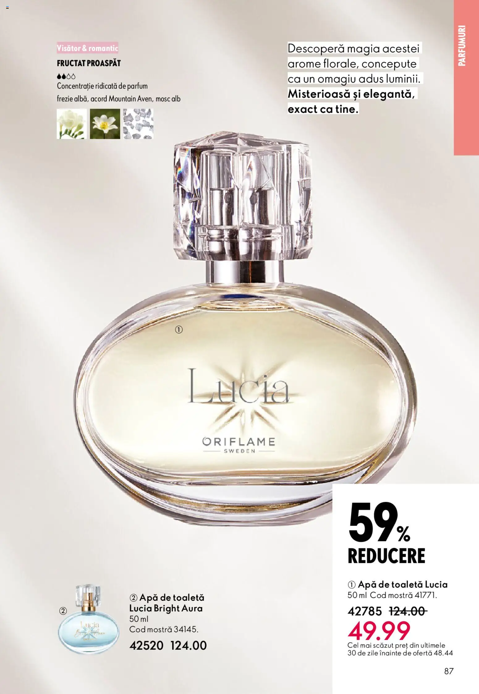 Noul catalog Oriflame – valabil de la 11.02.2026 | Pagină: 87 | Produse: Toaletă, Parfum, Apă de toaletă, Apă