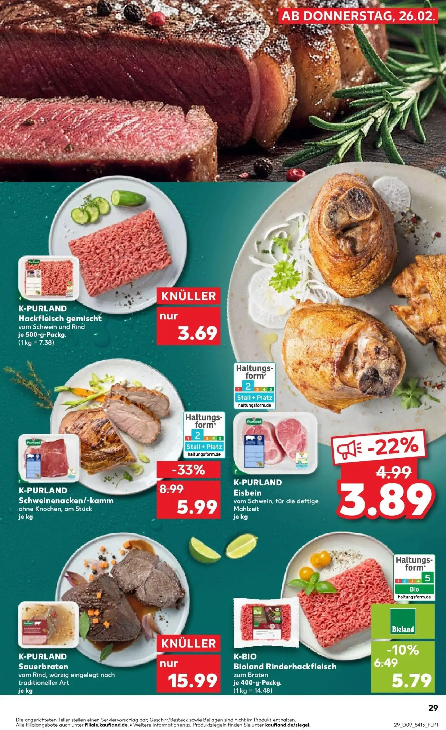 Kaufland prospekt Lippstadt	 – gültig ab 26.02.2026 | Seite: 37 | Produkte: Hackfleisch